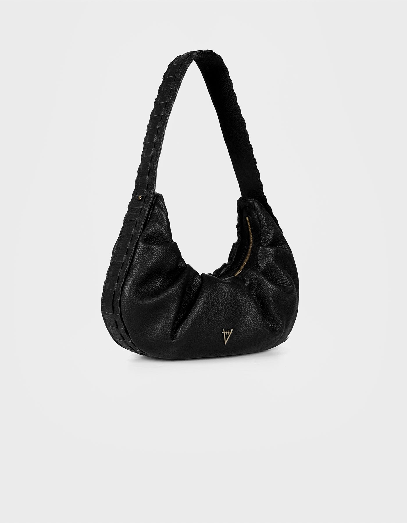 HiVa Atelier | Croissant Bag Black | Beautiful and Versatile Leather Accessories