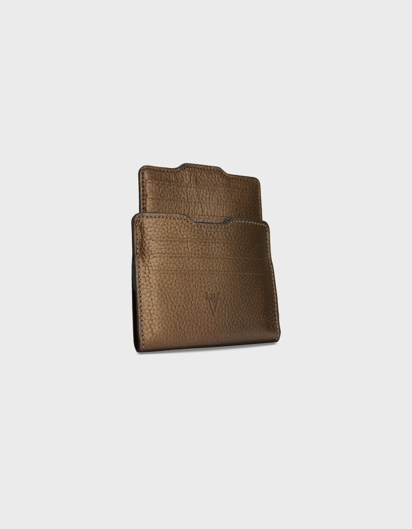 Hiva Atelier | Double Card Holder Bronze Gold | Beautiful and Versatile