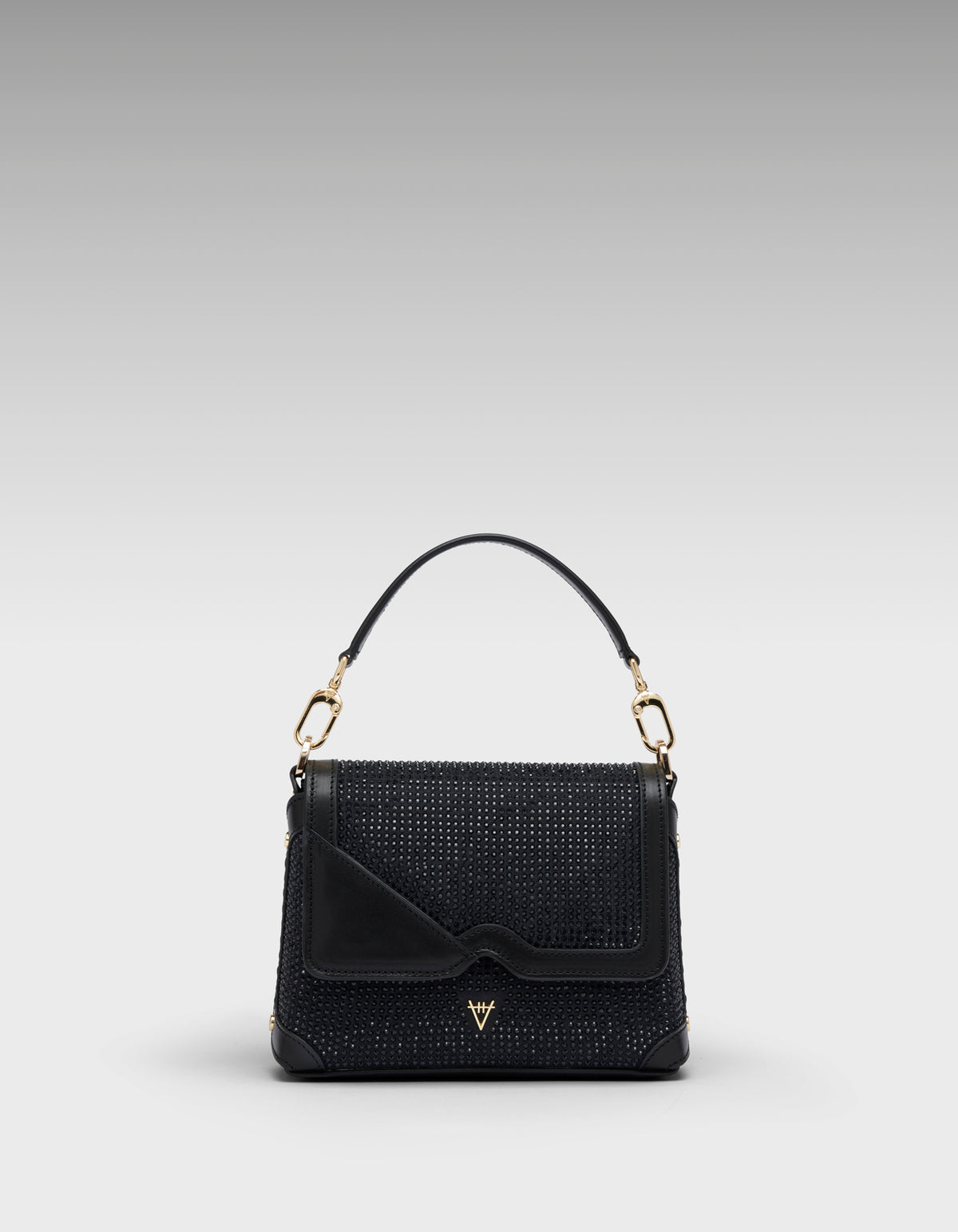 HiVa Atelier | Mare Mini Shoulder Bag Black Crystal | Beautiful and Versatile Leather Accessories