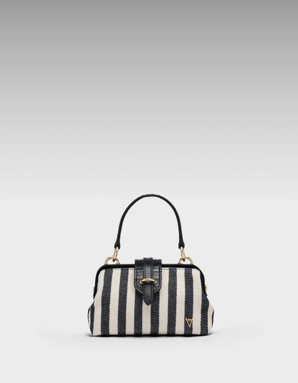 HiVa Atelier | Mini Nubes Doctor Bag RIVIERA STRIPE | Beautiful and Versatile Leather Accessories