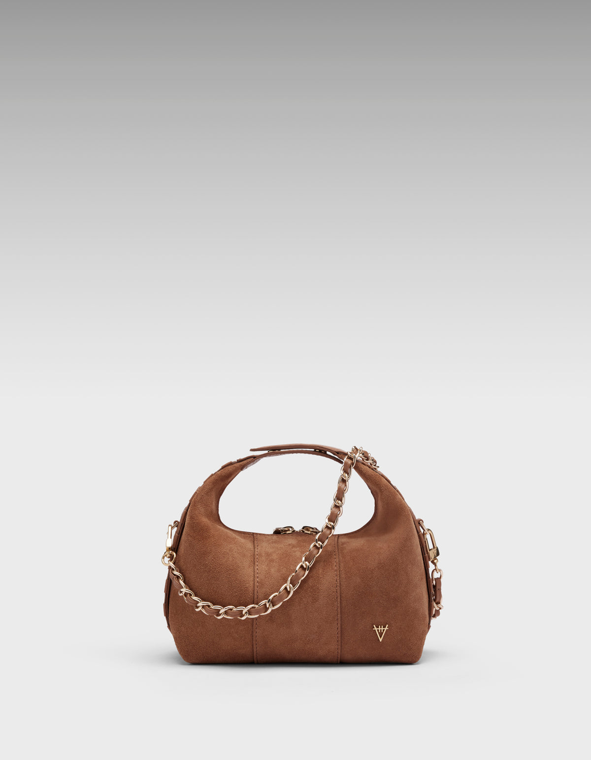 HiVa Atelier | Mini Croissant Wood Suede | Beautiful and Versatile Leather Accessories