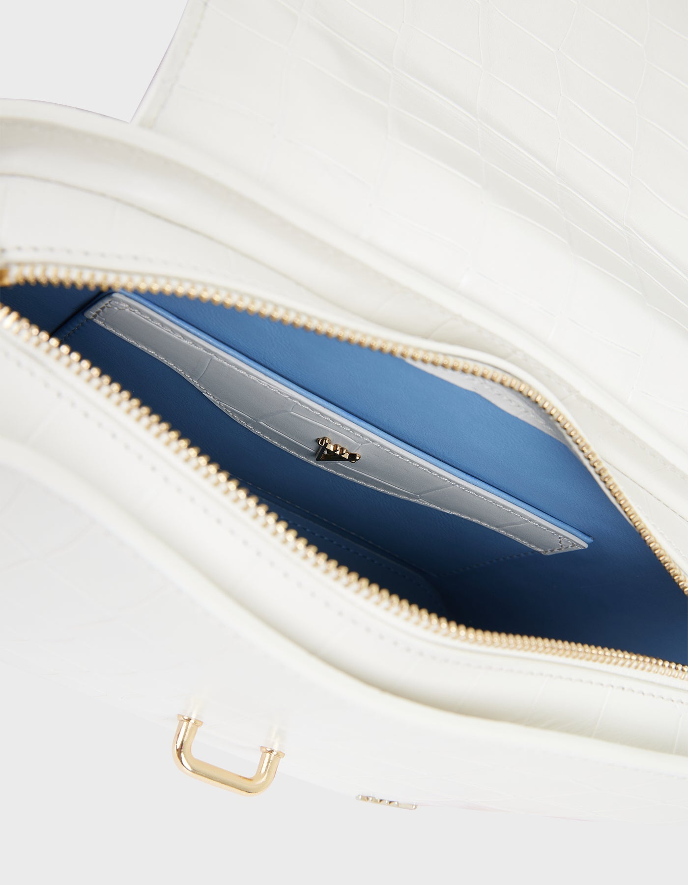 HiVa Atelier | Ventus Shoulder Bag Croco Effect Bone | Beautiful and Versatile