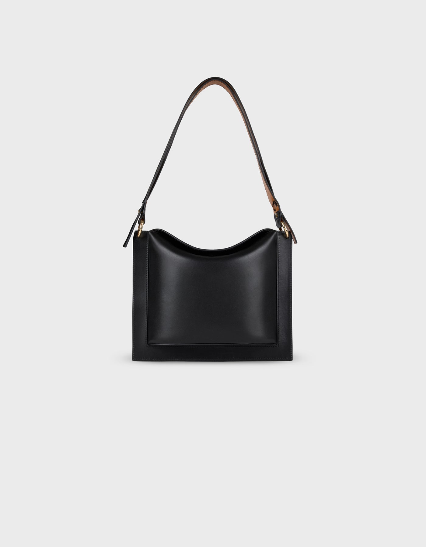 HiVa Atelier | Dalia Mini Sleek & Square Shoulder Bag Black | Beautiful and Versatile Leather Accessories