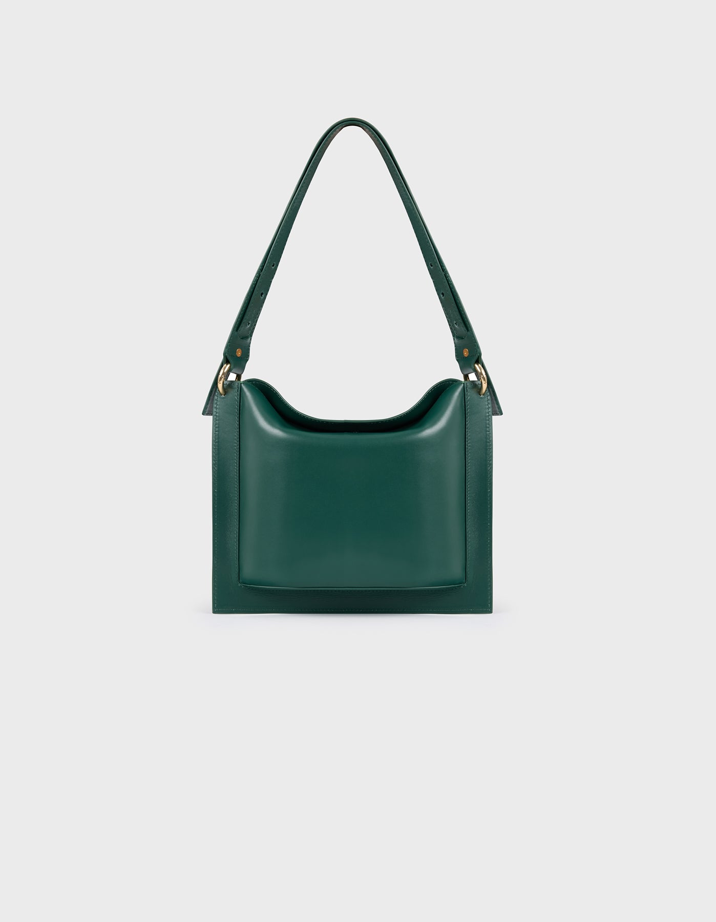 HiVa Atelier | Dalia Sleek & Square Shoulder Bag NUTSHELL | Beautiful and Versatile Leather Accessories