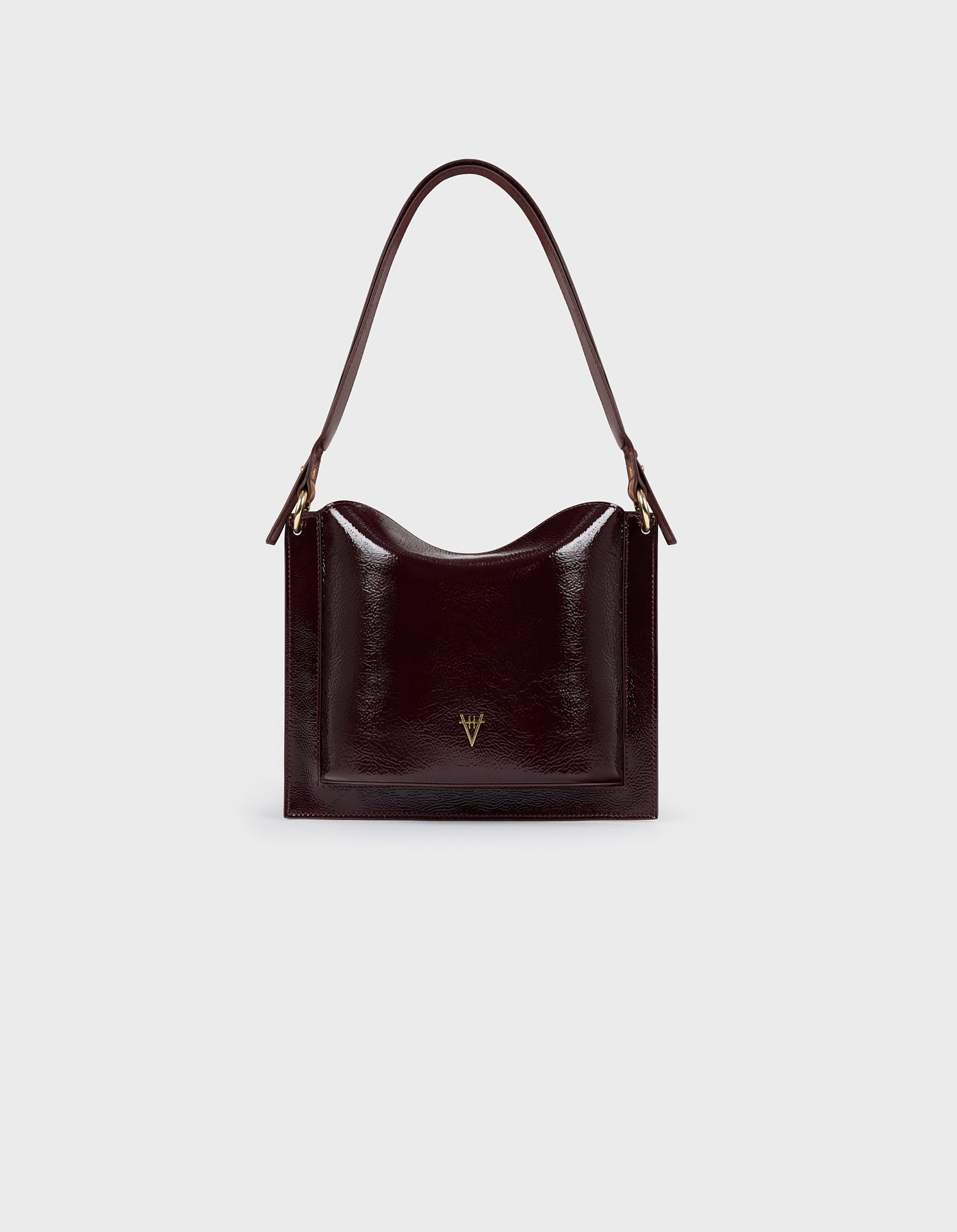 HiVa Atelier | Dalia Sleek & Square Shoulder Bag RASPBERRY | Beautiful and Versatile Leather Accessories