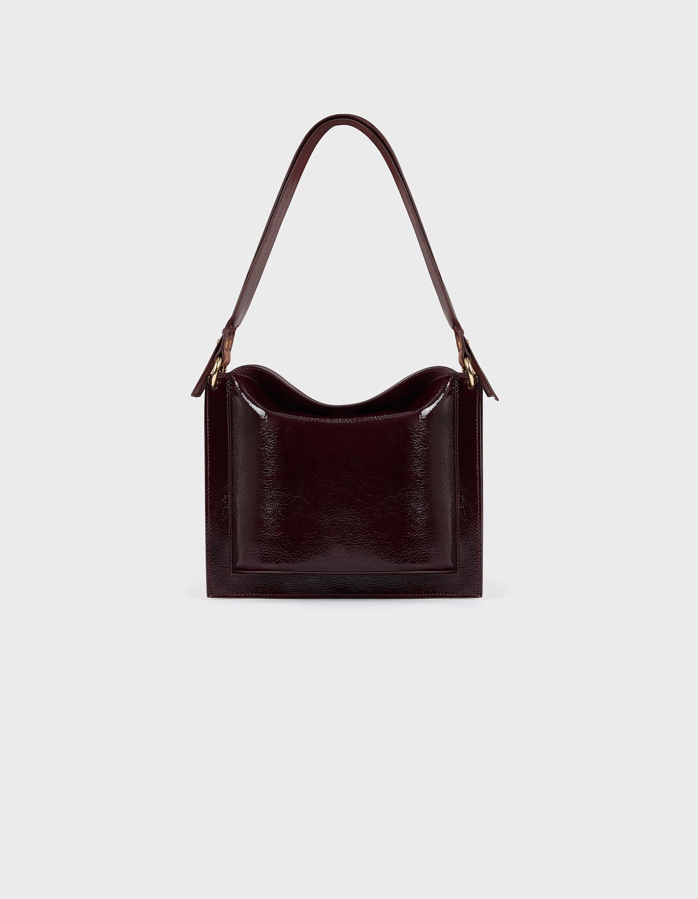 HiVa Atelier | Dalia Sleek & Square Shoulder Bag RASPBERRY | Beautiful and Versatile Leather Accessories