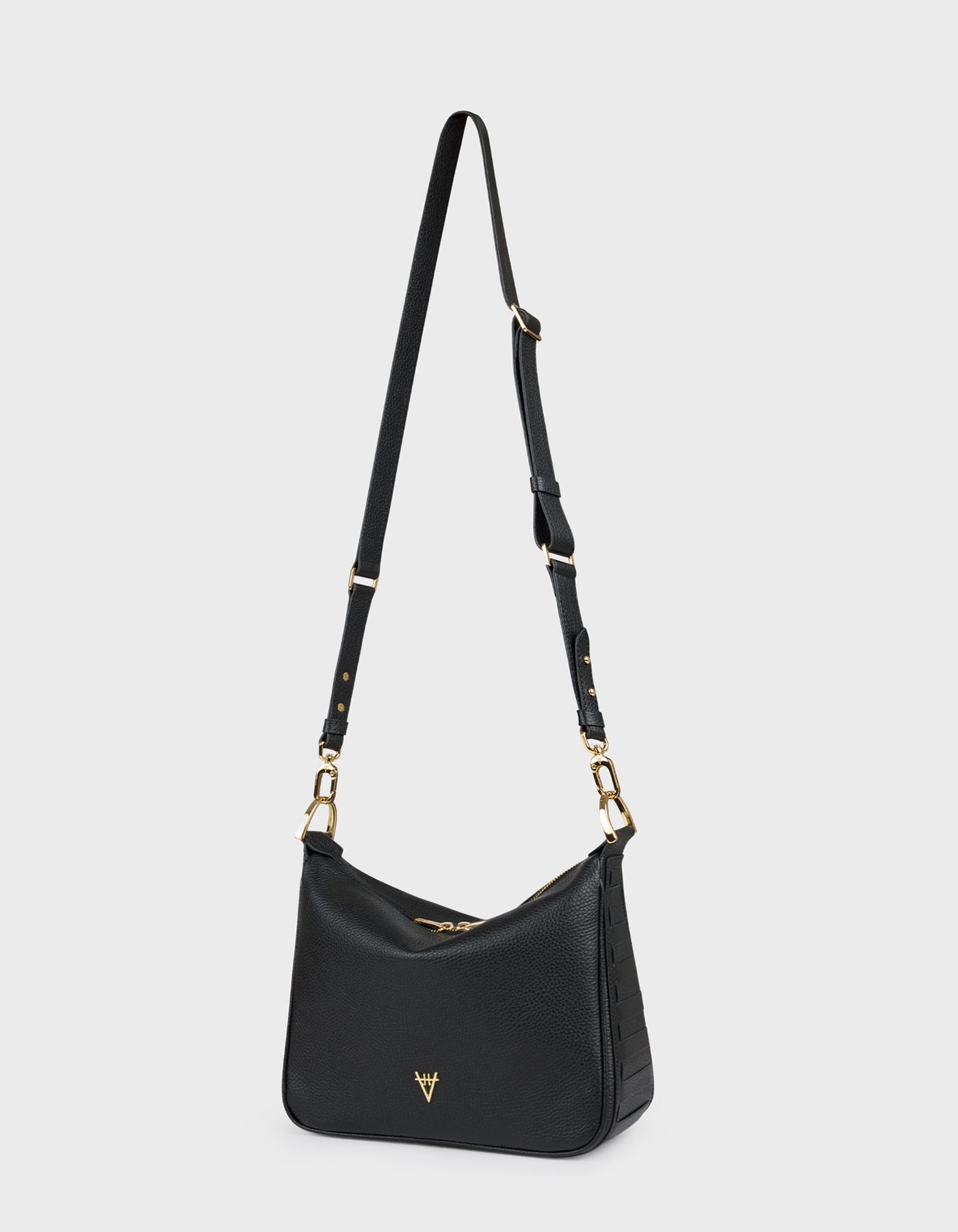 Woven Detail Mini Hobo Bag