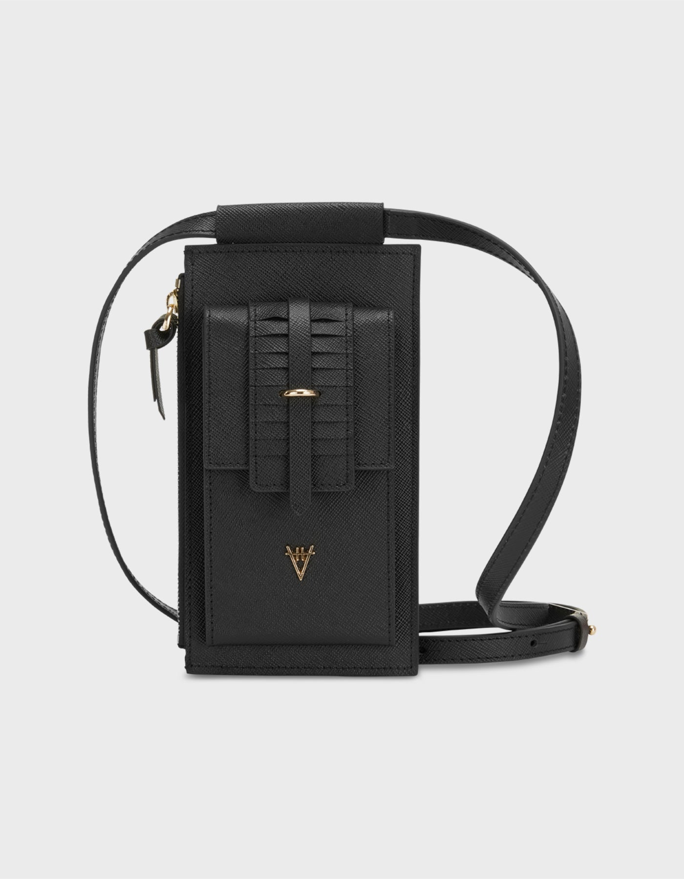 HiVa Atelier | Crossbody Phone Bag Black | Beautiful and Versatile Leather Accessories