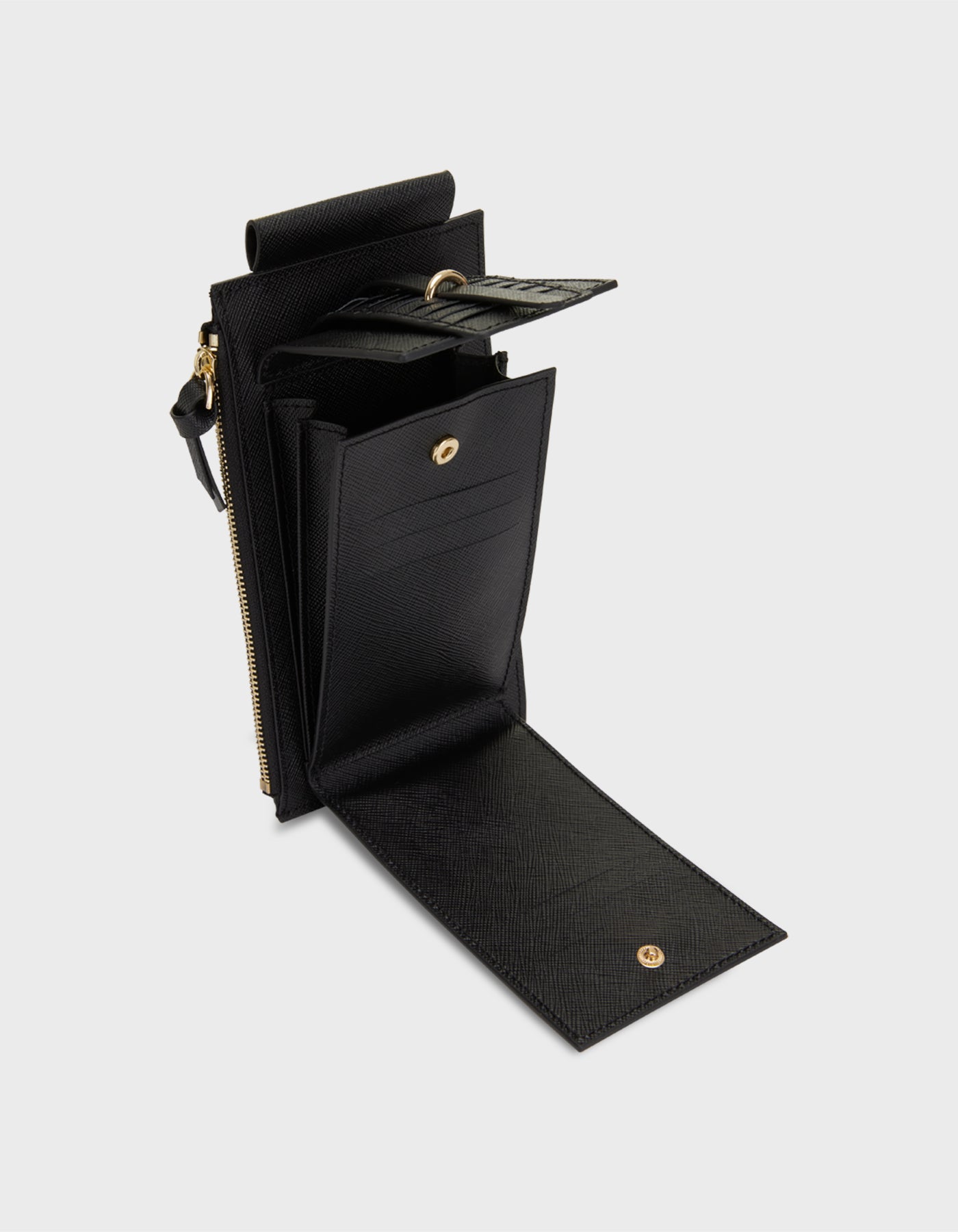 HiVa Atelier | Crossbody Phone Bag Black | Beautiful and Versatile Leather Accessories