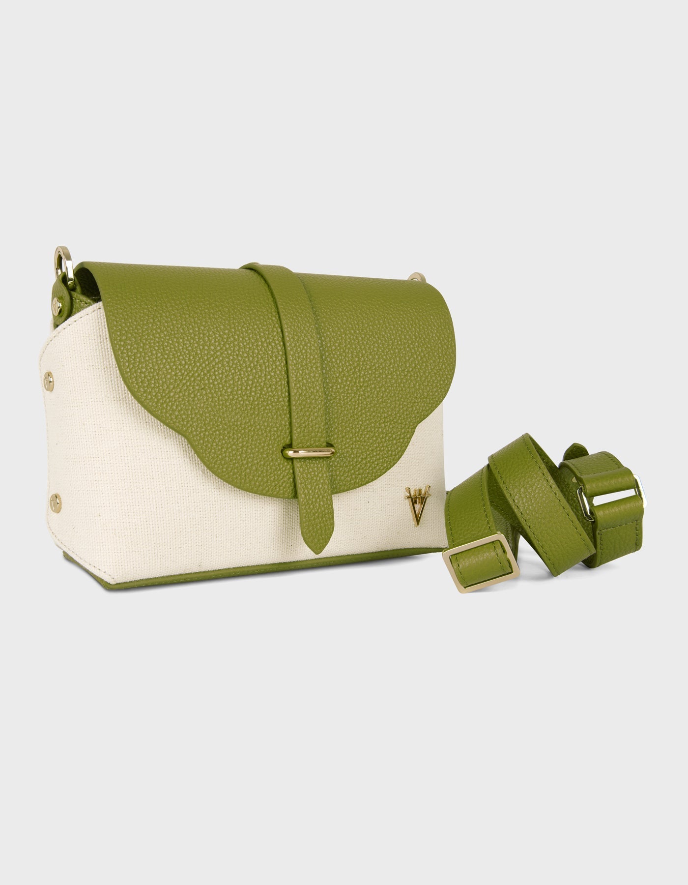 Hiva Atelier | Harmonia Shoulder Bag Canvas Olive | Beautiful and Versatile