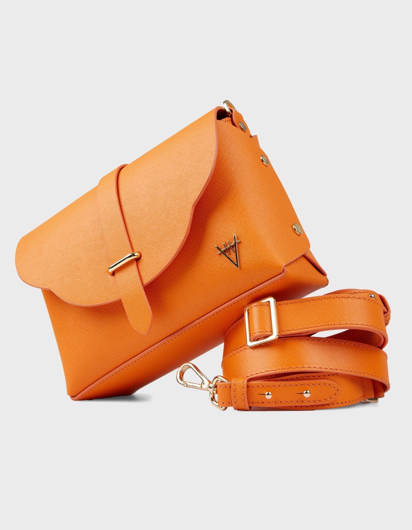 Hiva Atelier | Harmonia Shoulder Bag Orange | Beautiful and Versatile Leather Accessories