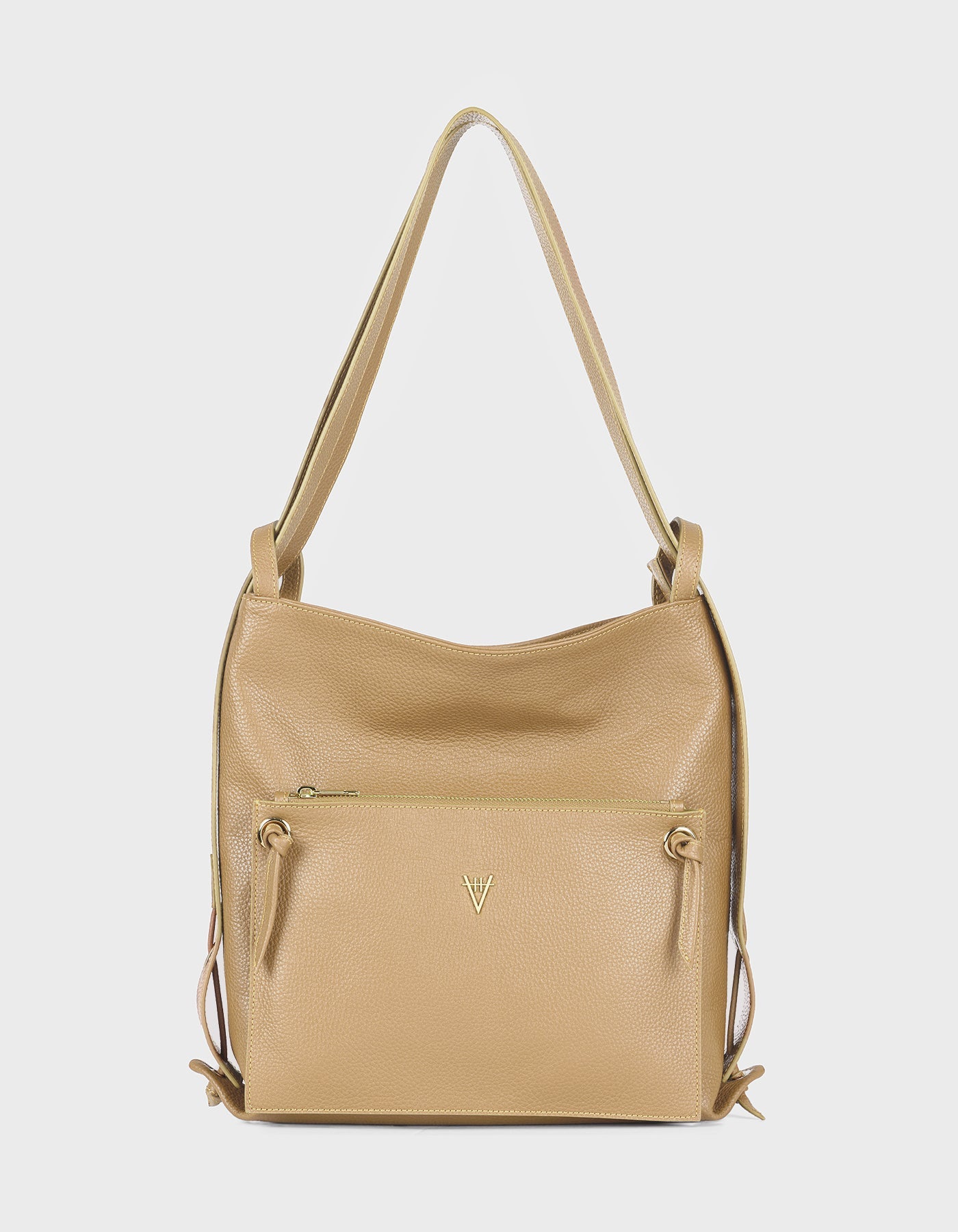 Hiva Atelier | Liber Backpack & Shoulder Bag Biscuit | Beautiful and Versatile Leather Accessories