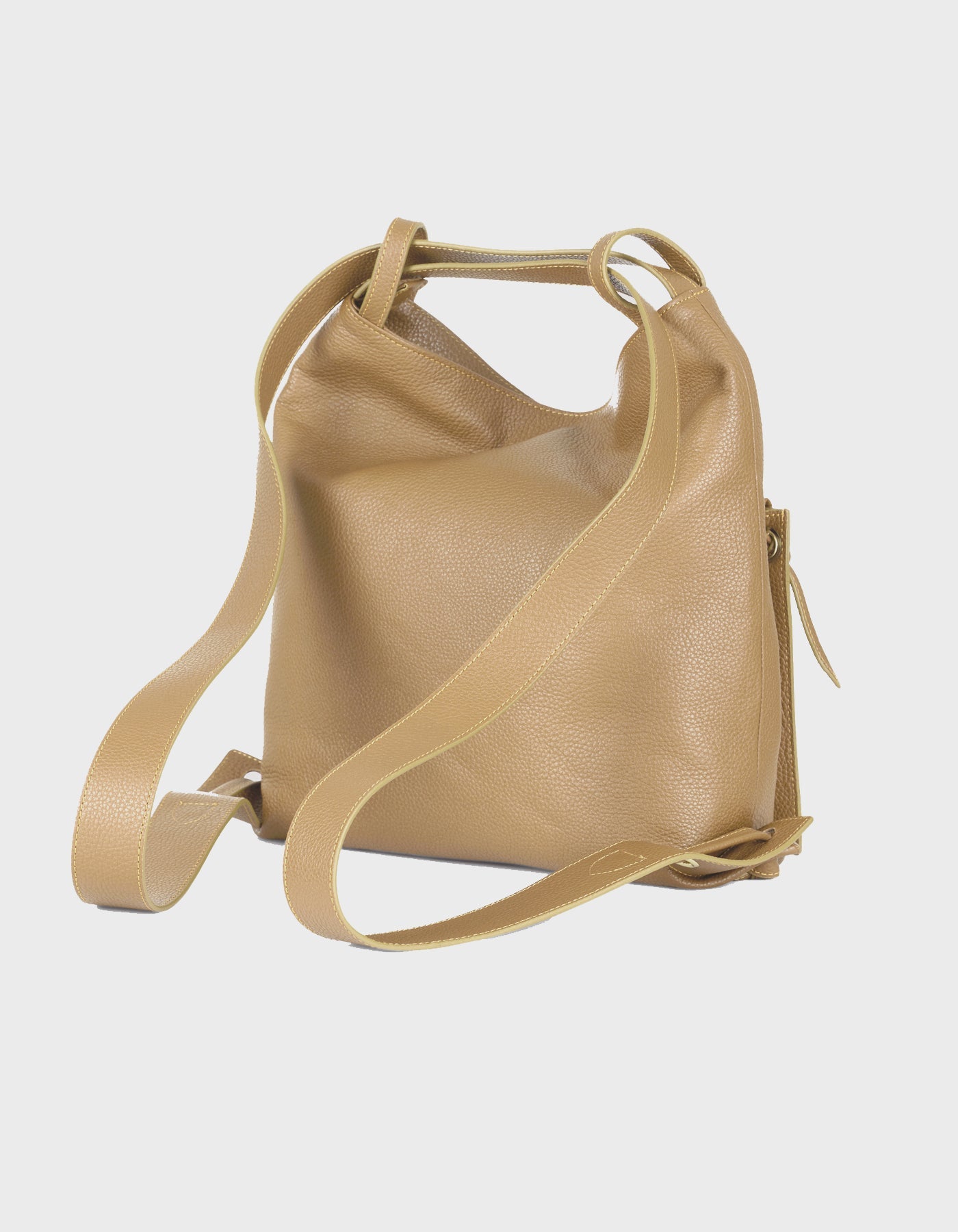 Hiva Atelier | Liber Backpack & Shoulder Bag Biscuit | Beautiful and Versatile Leather Accessories