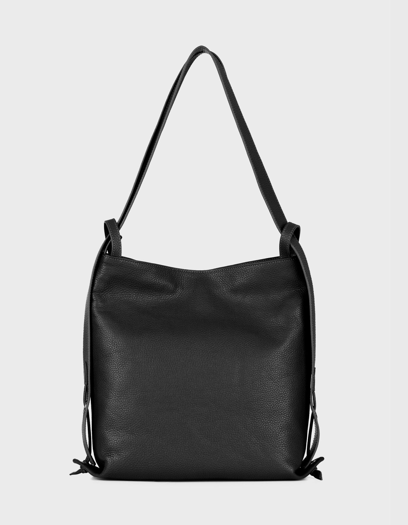 Hiva Atelier | Liber Backpack & Shoulder Bag Black | Beautiful and Versatile Leather Accessories