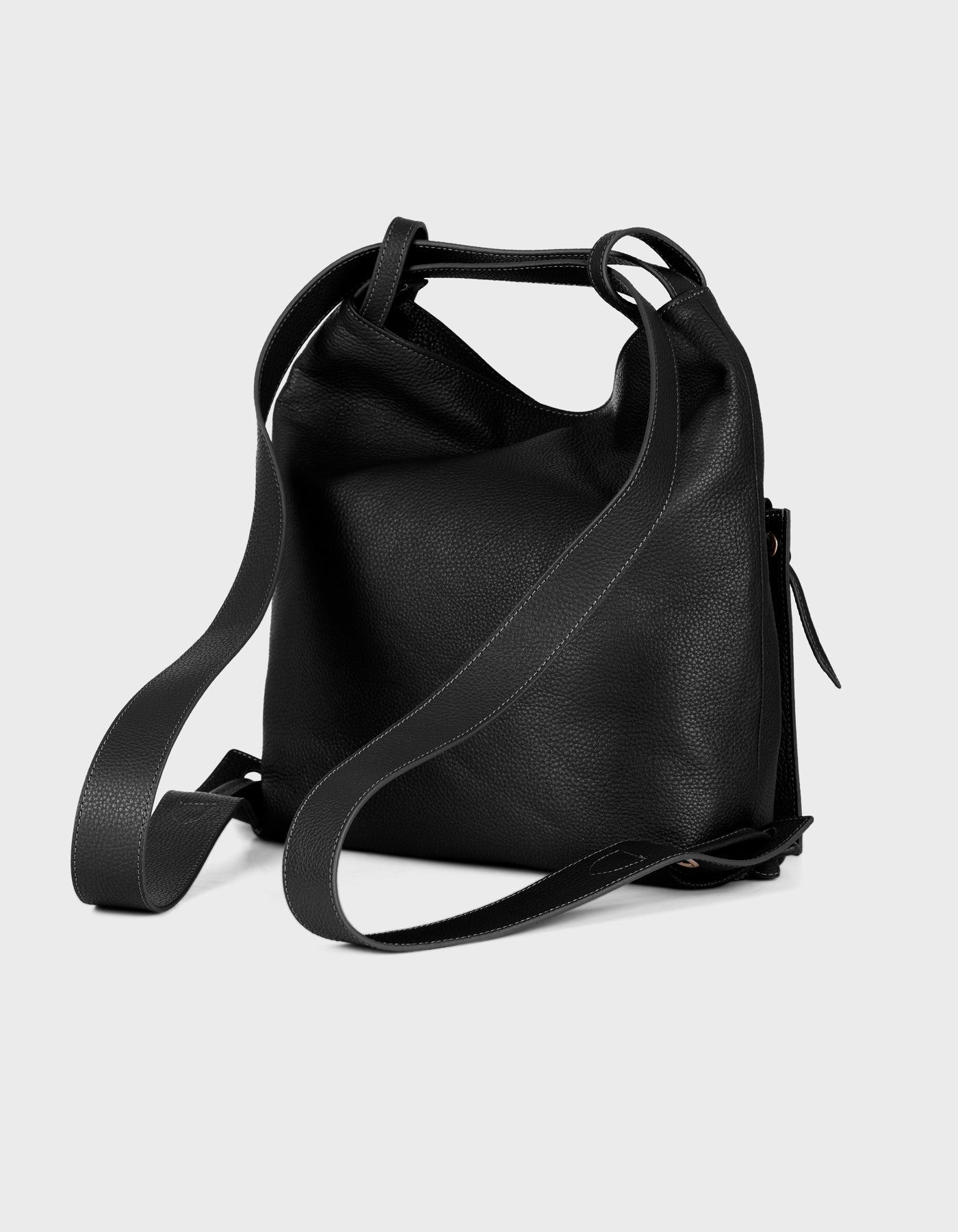 Hiva Atelier | Liber Backpack & Shoulder Bag Black | Beautiful and Versatile Leather Accessories