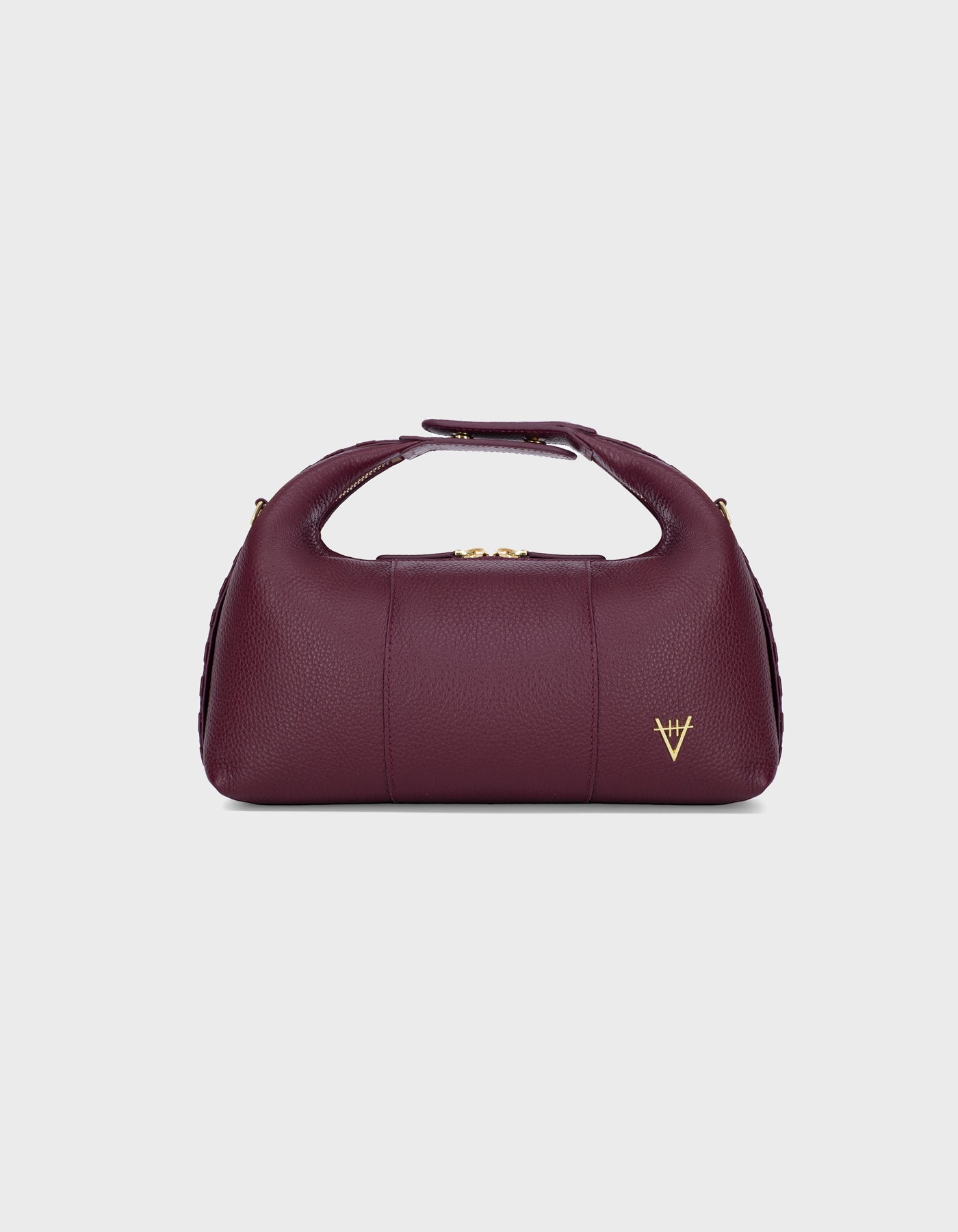 HiVa Atelier | Midi Croissant Bag Burgundy | Beautiful and Versatile Leather Accessories