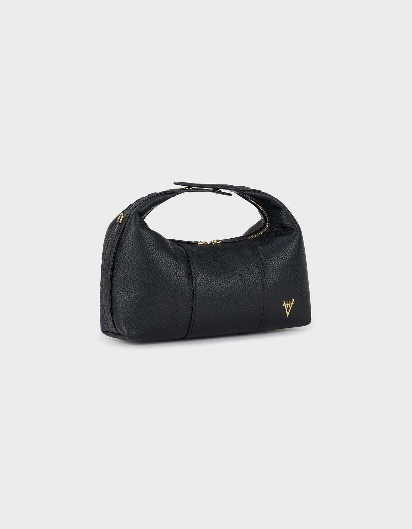 HiVa Atelier | Midi Croissant Bag Black | Beautiful and Versatile Leather Accessories