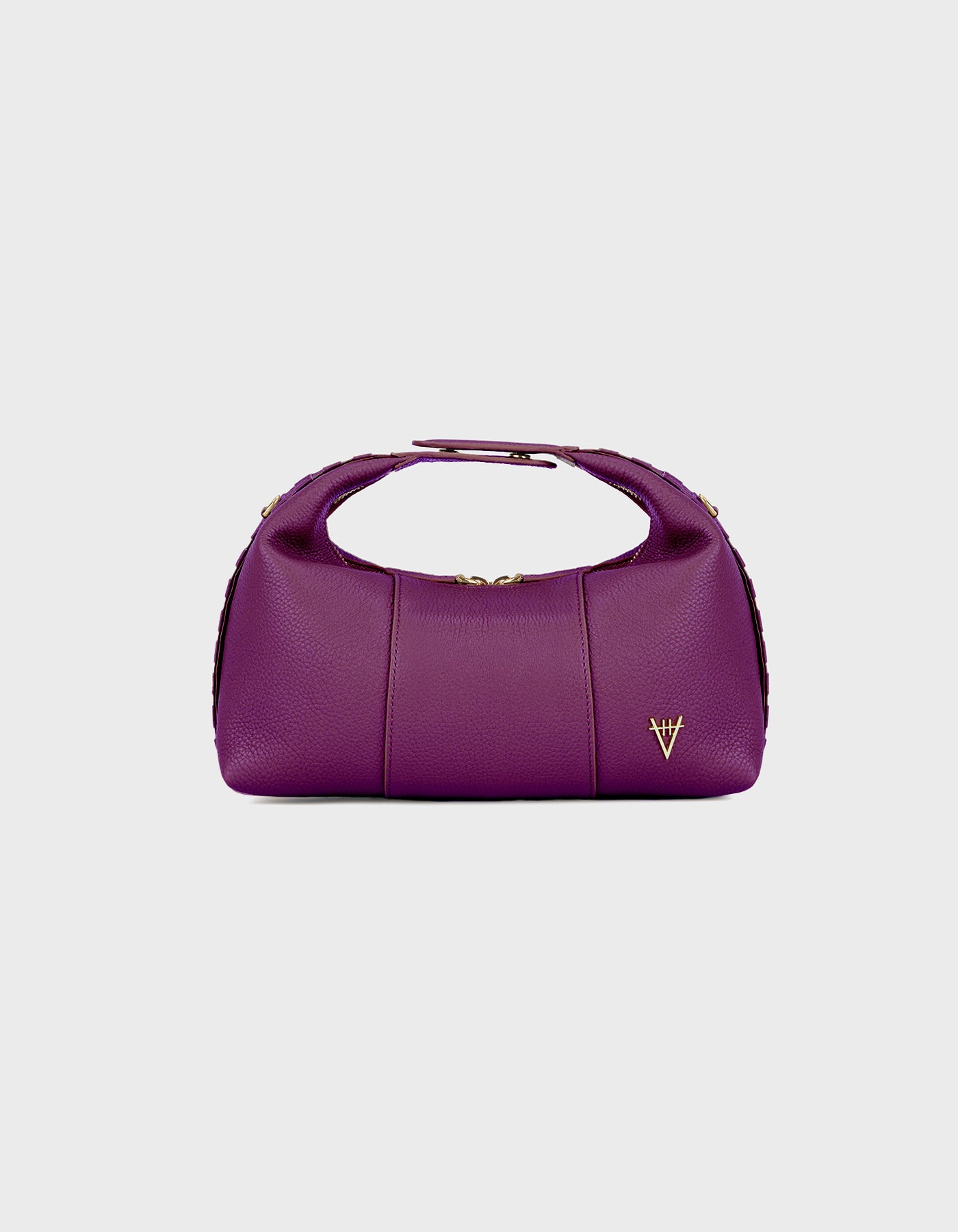 HiVa Atelier | Midi Croissant Bag Midnight Plum | Beautiful and Versatile Leather Accessories