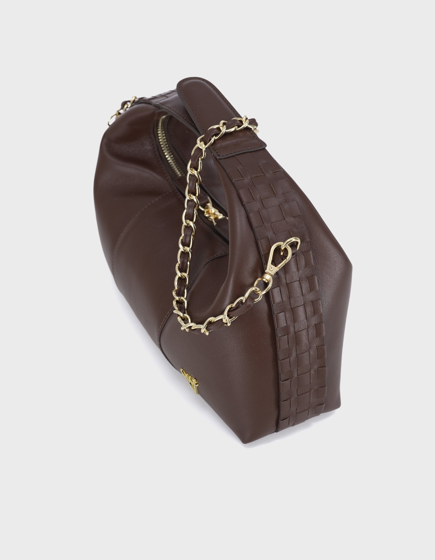 HiVa Atelier | Midi Croissant Bag Nutshell | Beautiful and Versatile Leather Accessories