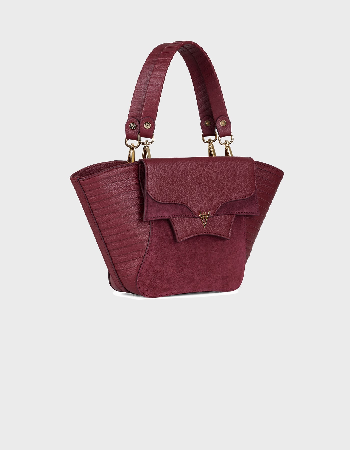 Hiva Atelier | Orbis Midi Tote Bag Burgundy | Beautiful and Versatile Leather Accessories