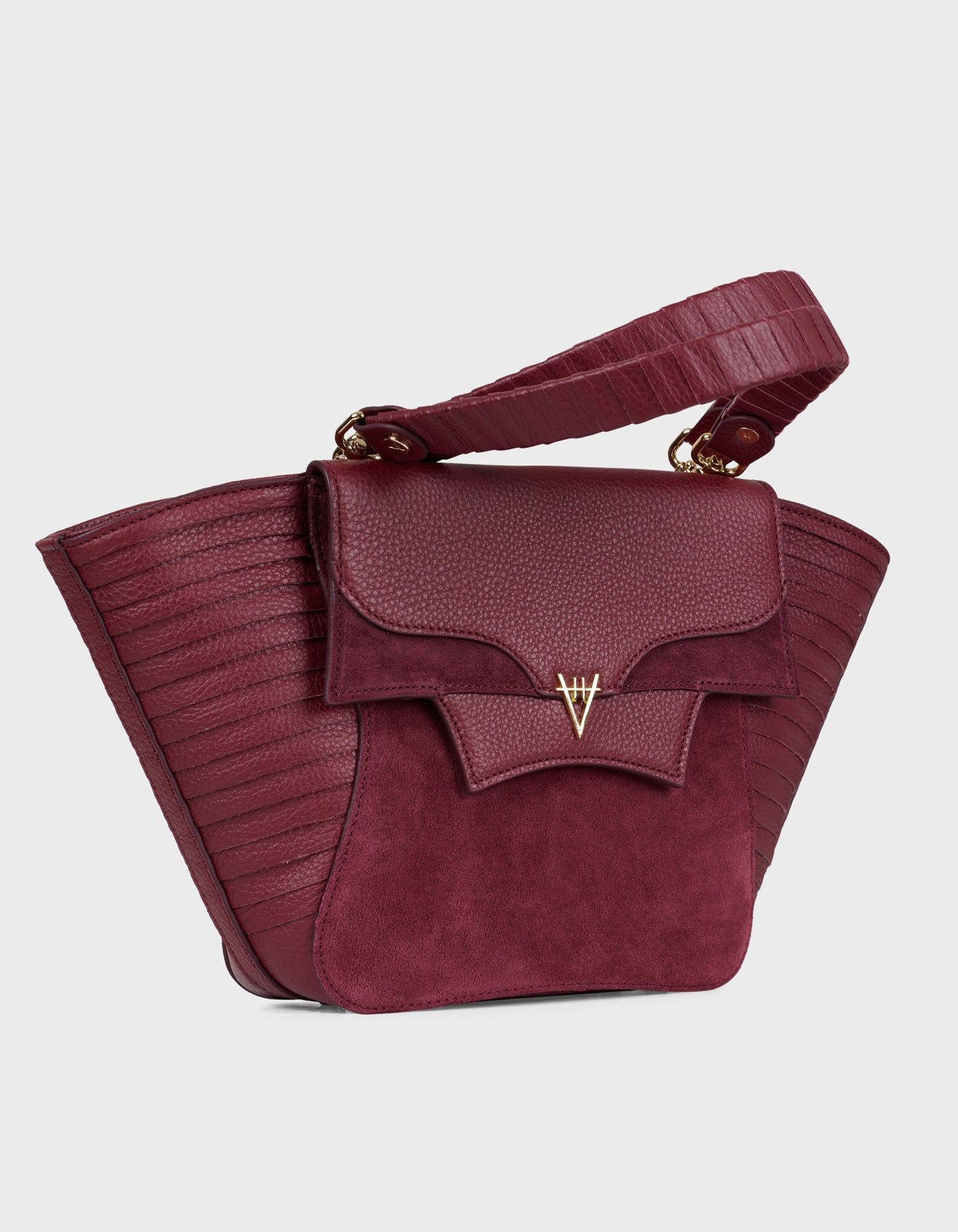 Hiva Atelier | Orbis Midi Tote Bag Burgundy | Beautiful and Versatile Leather Accessories