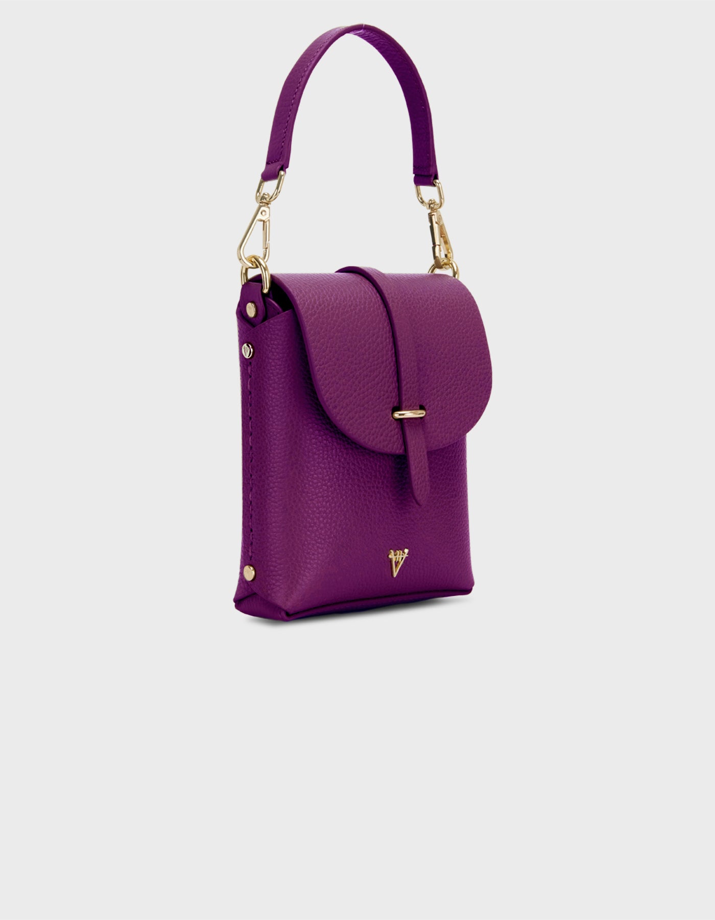 Hiva Atelier | Mini Astrum Shoulder Bag Midnight Plum | Beautiful and Versatile Leather Accessories