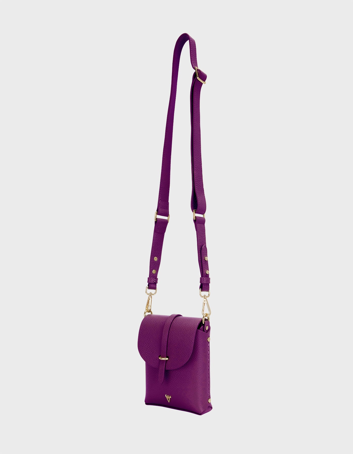 Hiva Atelier | Mini Astrum Shoulder Bag Midnight Plum | Beautiful and Versatile Leather Accessories