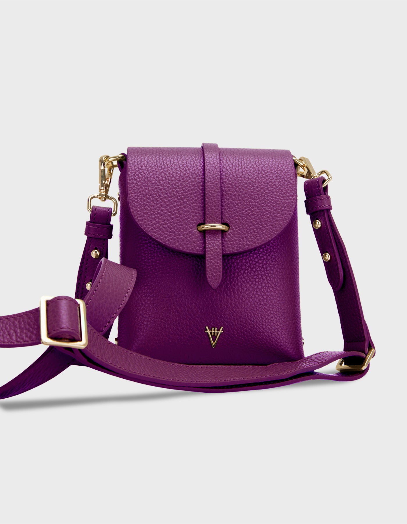 Hiva Atelier | Mini Astrum Shoulder Bag Midnight Plum | Beautiful and Versatile Leather Accessories