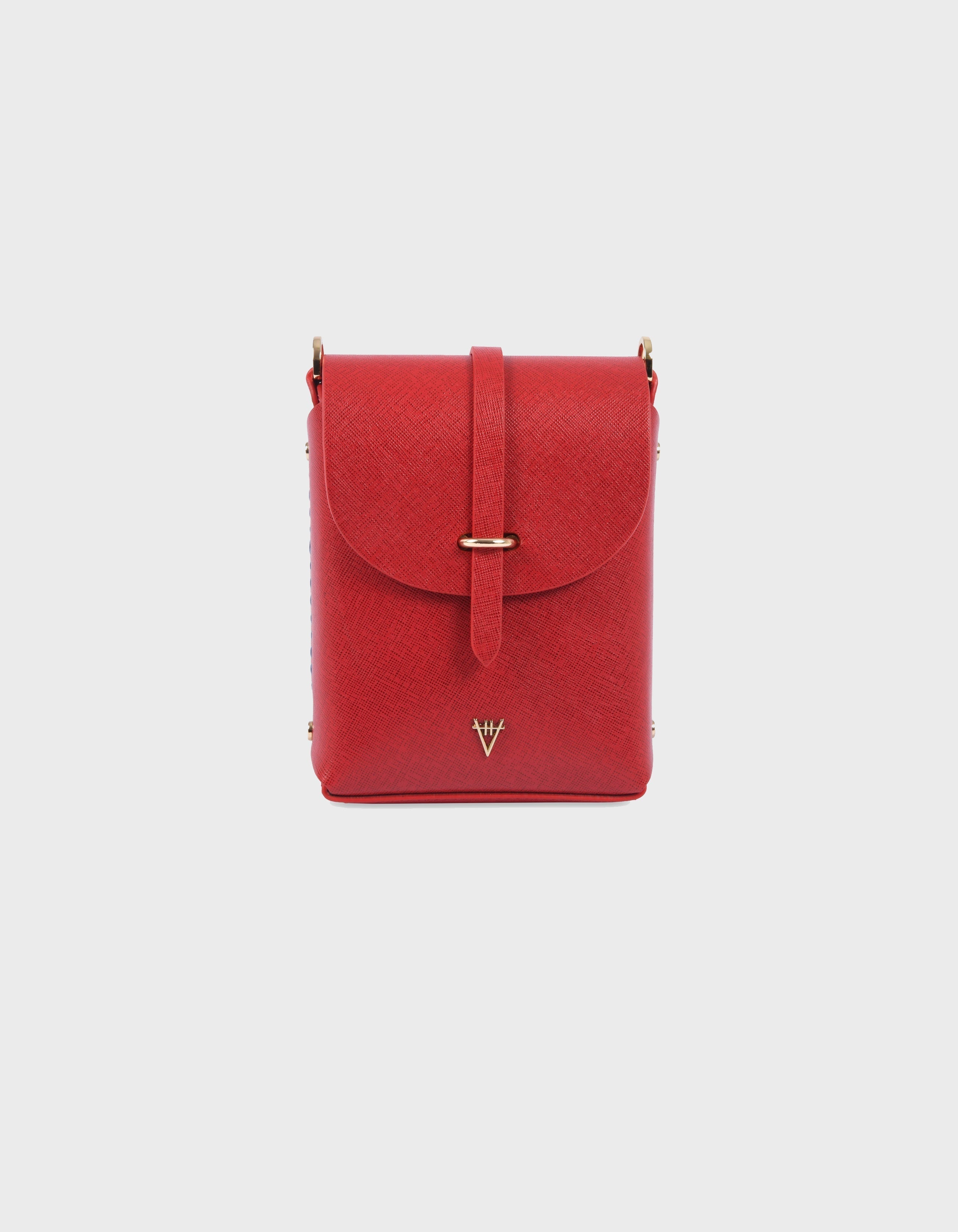 Hiva Atelier | Mini Astrum Shoulder Bag Red | Beautiful and Versatile Leather Accessories