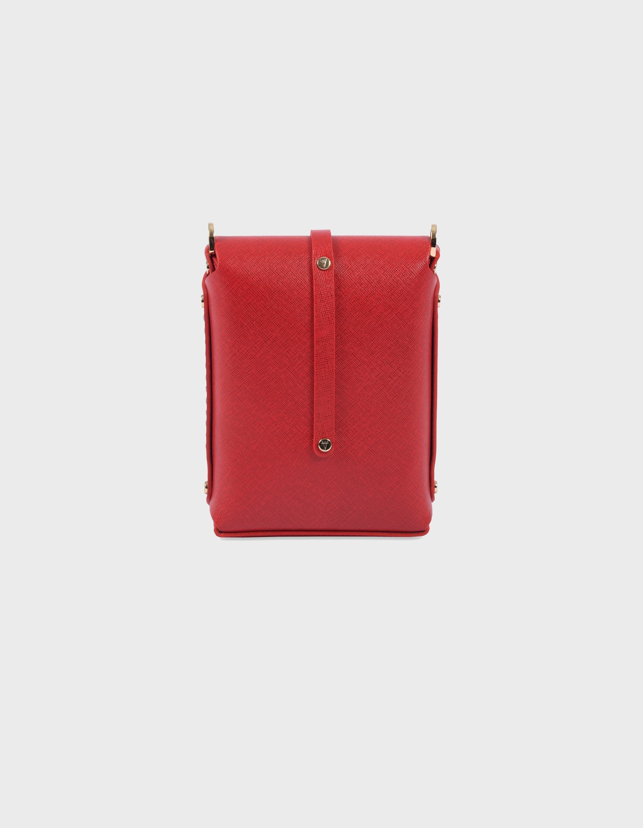 Hiva Atelier | Mini Astrum Shoulder Bag Red | Beautiful and Versatile
