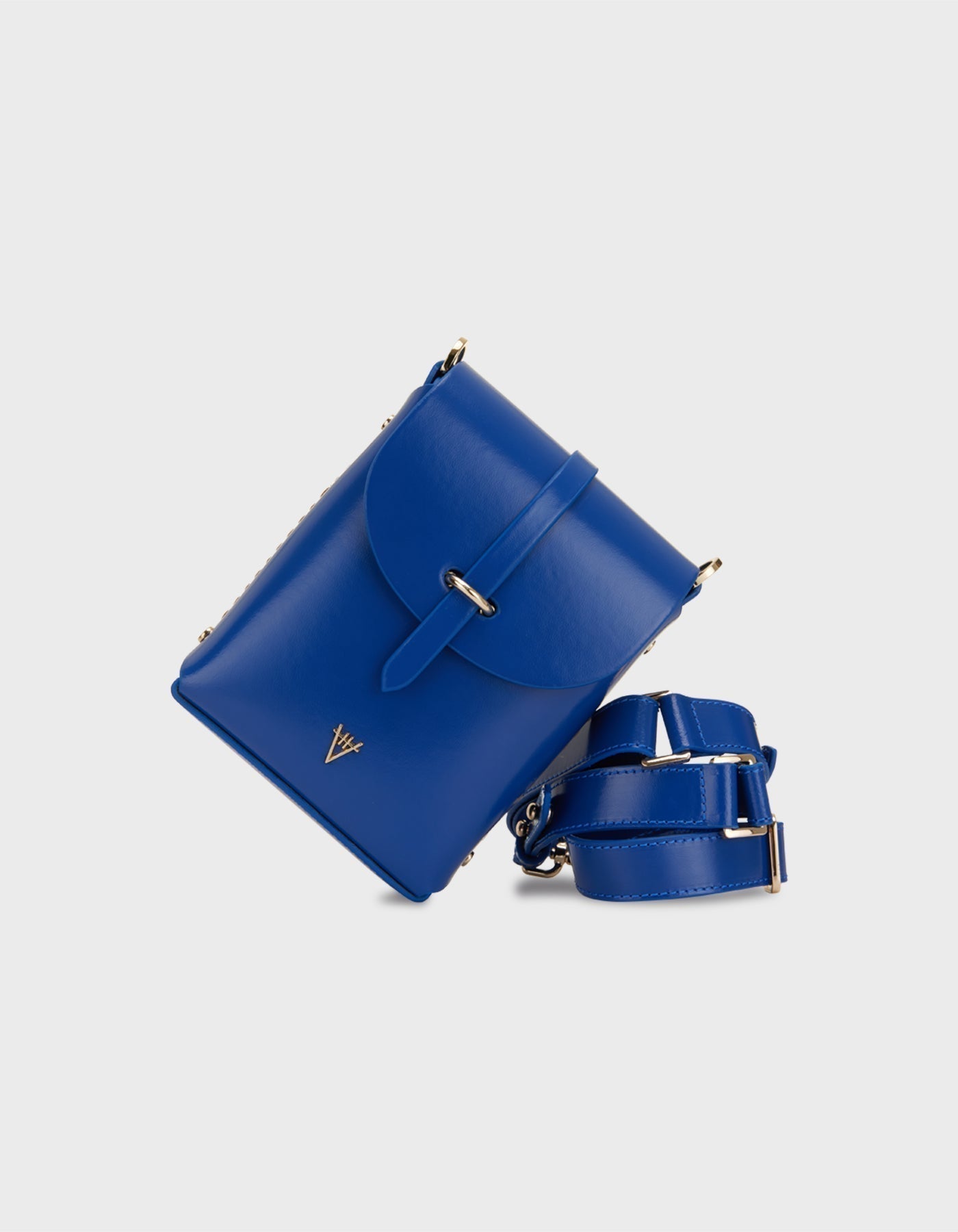Hiva Atelier | Mini Astrum Shoulder Bag Sodalite Blue | Beautiful and Versatile Leather Accessories