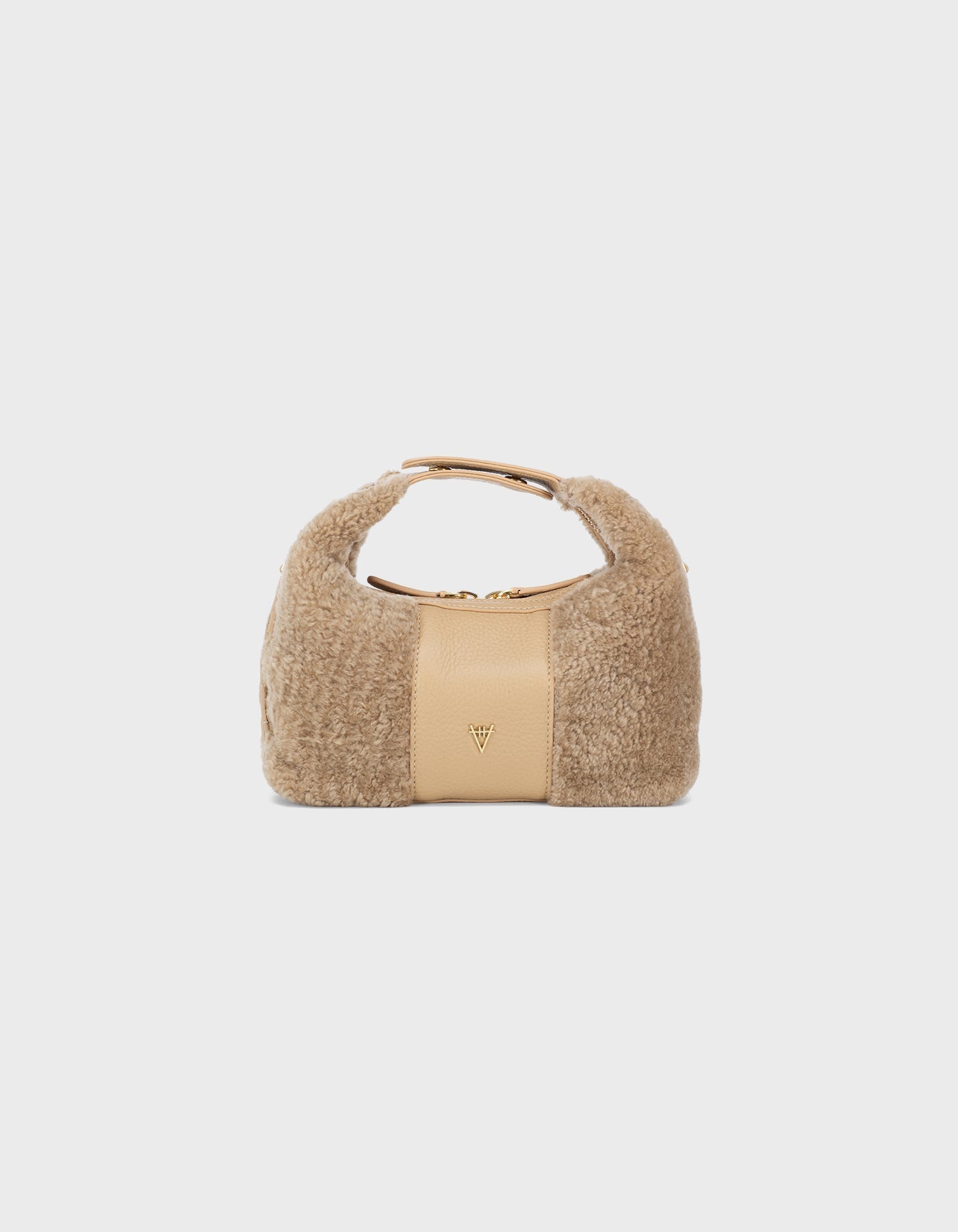 Hiva Atelier | Mini Croissant Shearling Biscuit | Beautiful and Versatile Leather Accessories