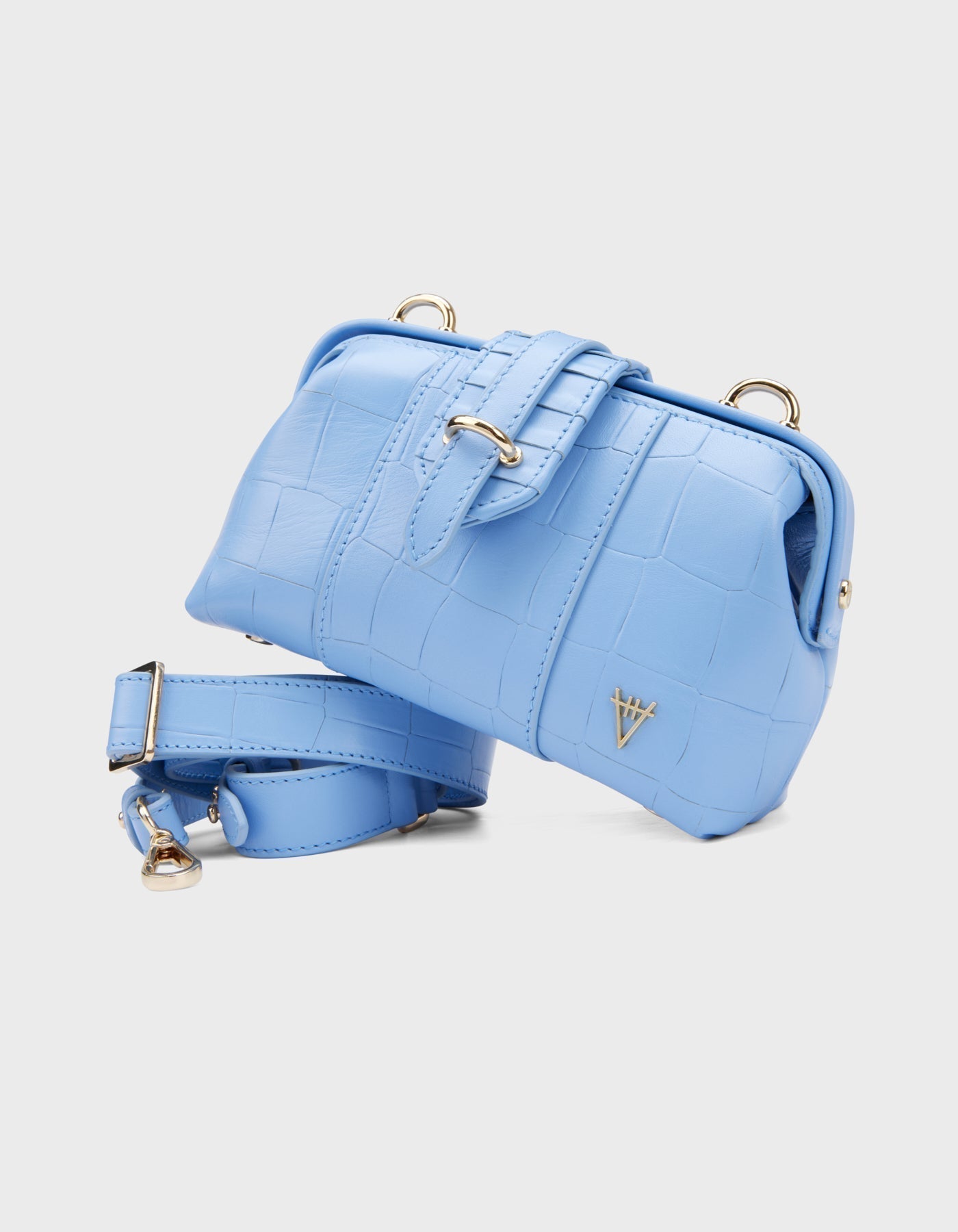 HiVa Atelier | Mini Nubes Doctor Bag Tranquil Blue | Beautiful and Versatile Leather Accessories