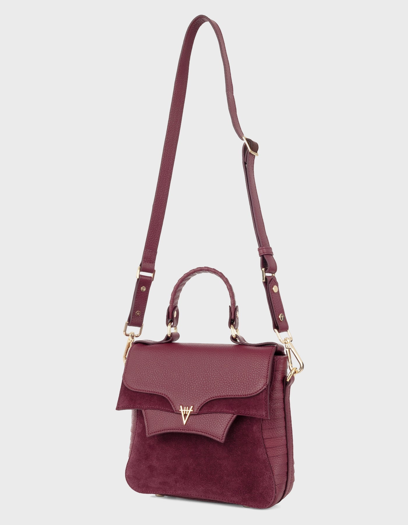 Hiva Atelier | Mini Orbis Shoulder Bag Burgundy | Beautiful and Versatile Leather Accessories