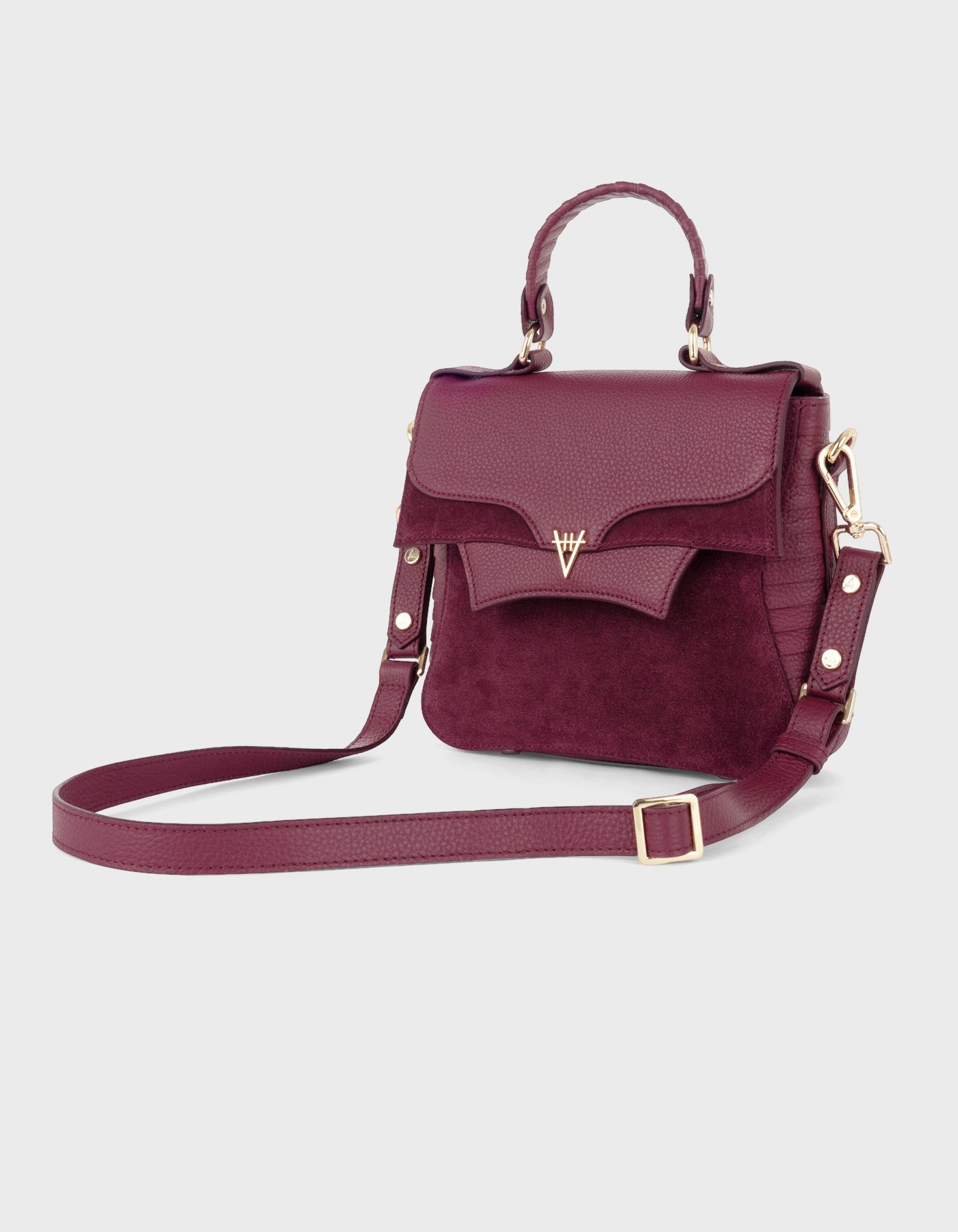 Hiva Atelier | Mini Orbis Shoulder Bag Burgundy | Beautiful and Versatile Leather Accessories