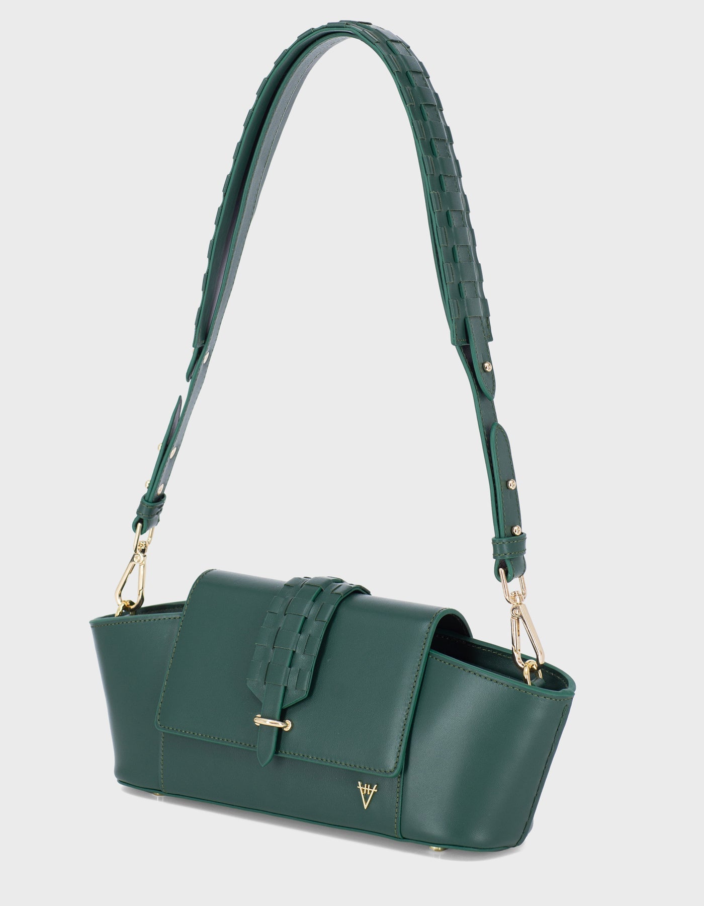 HiVa Atelier | Navis Shoulder Bag Deep Emerald | Beautiful and Versatile Leather Accessories