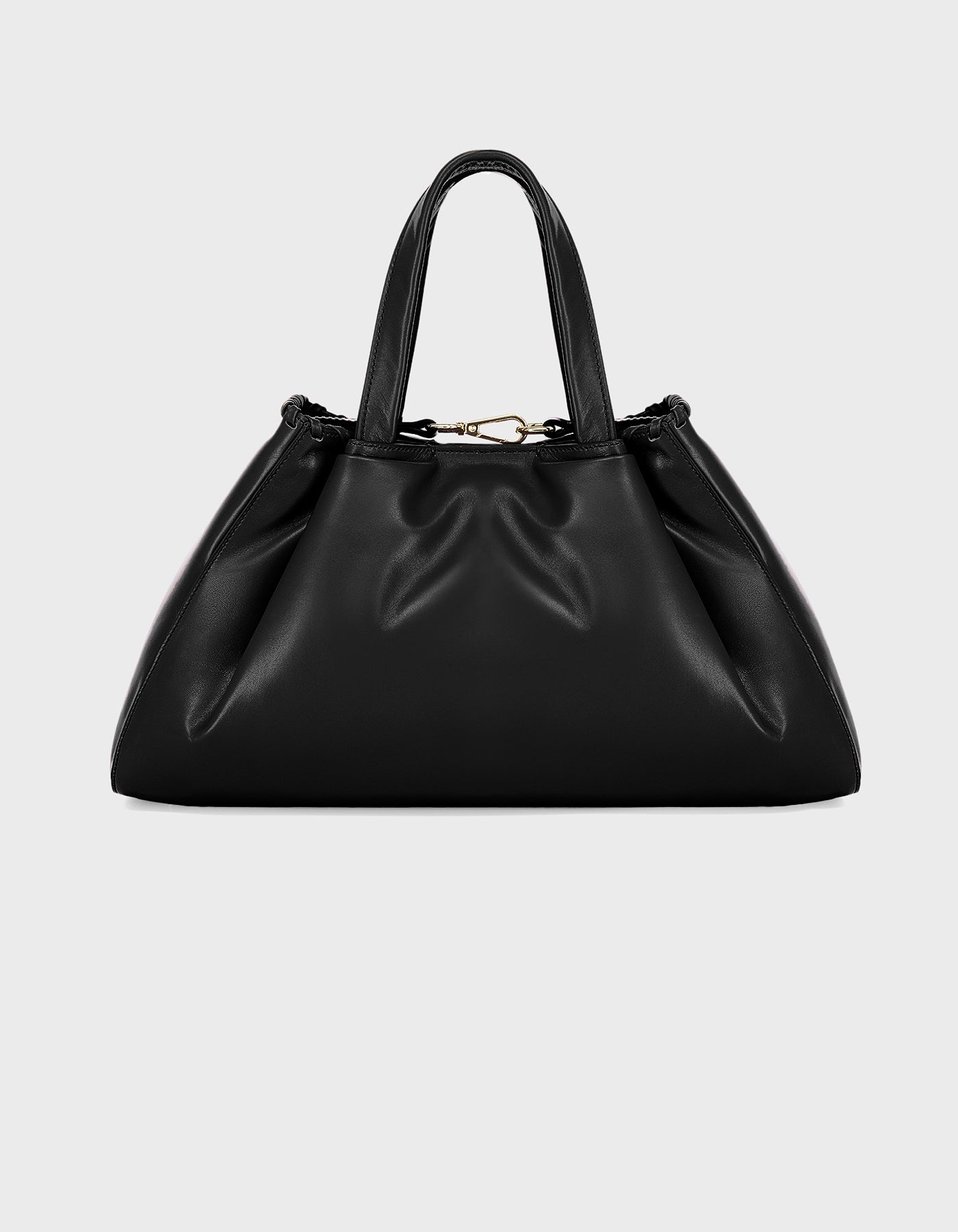 Hiva Atelier | Nubi Pedded Shoulder Bag Black | Beautiful and Versatile Leather Accessories