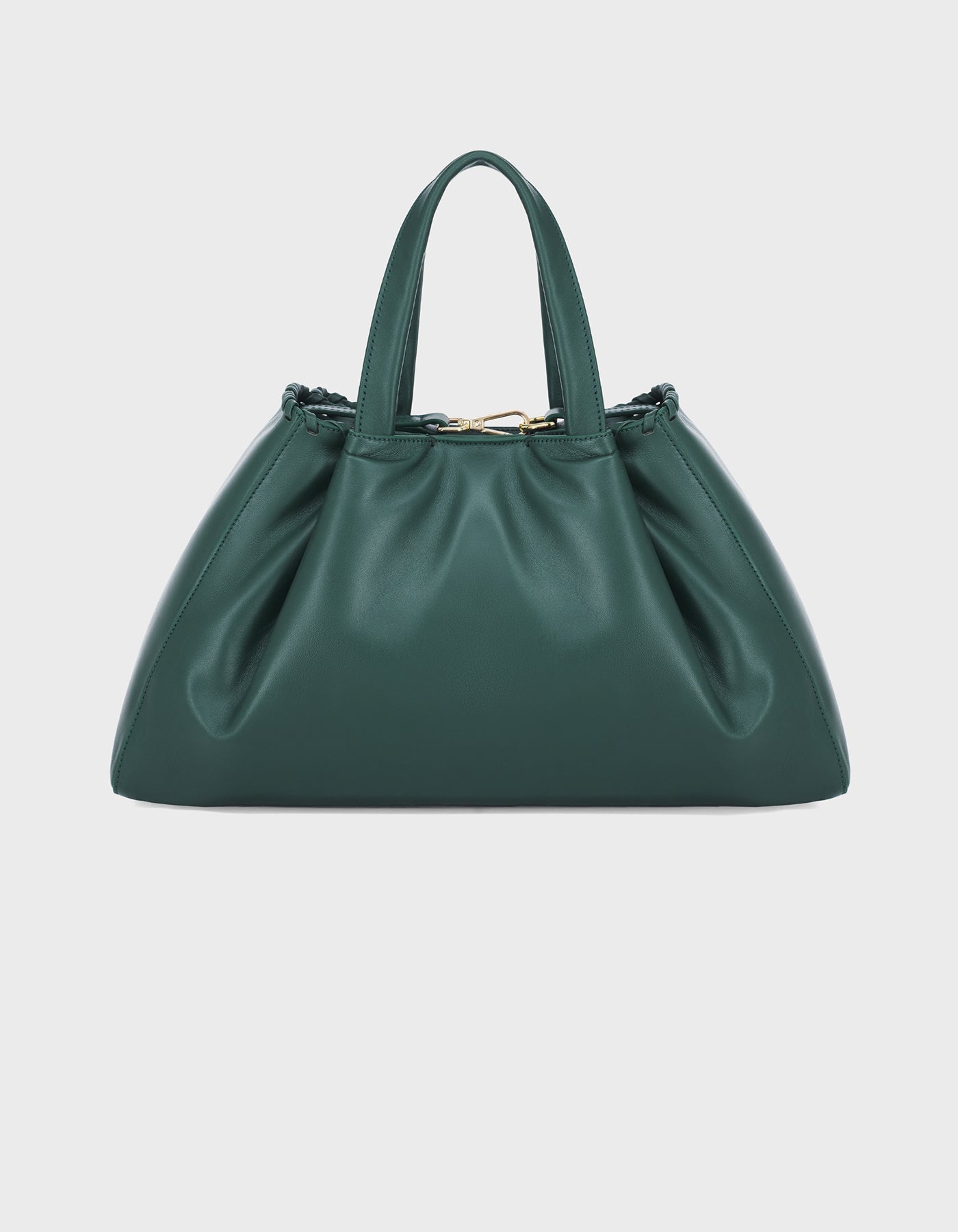 Hiva Atelier | Nubi Pedded Shoulder Bag Deep Emerald | Beautiful and Versatile Leather Accessories