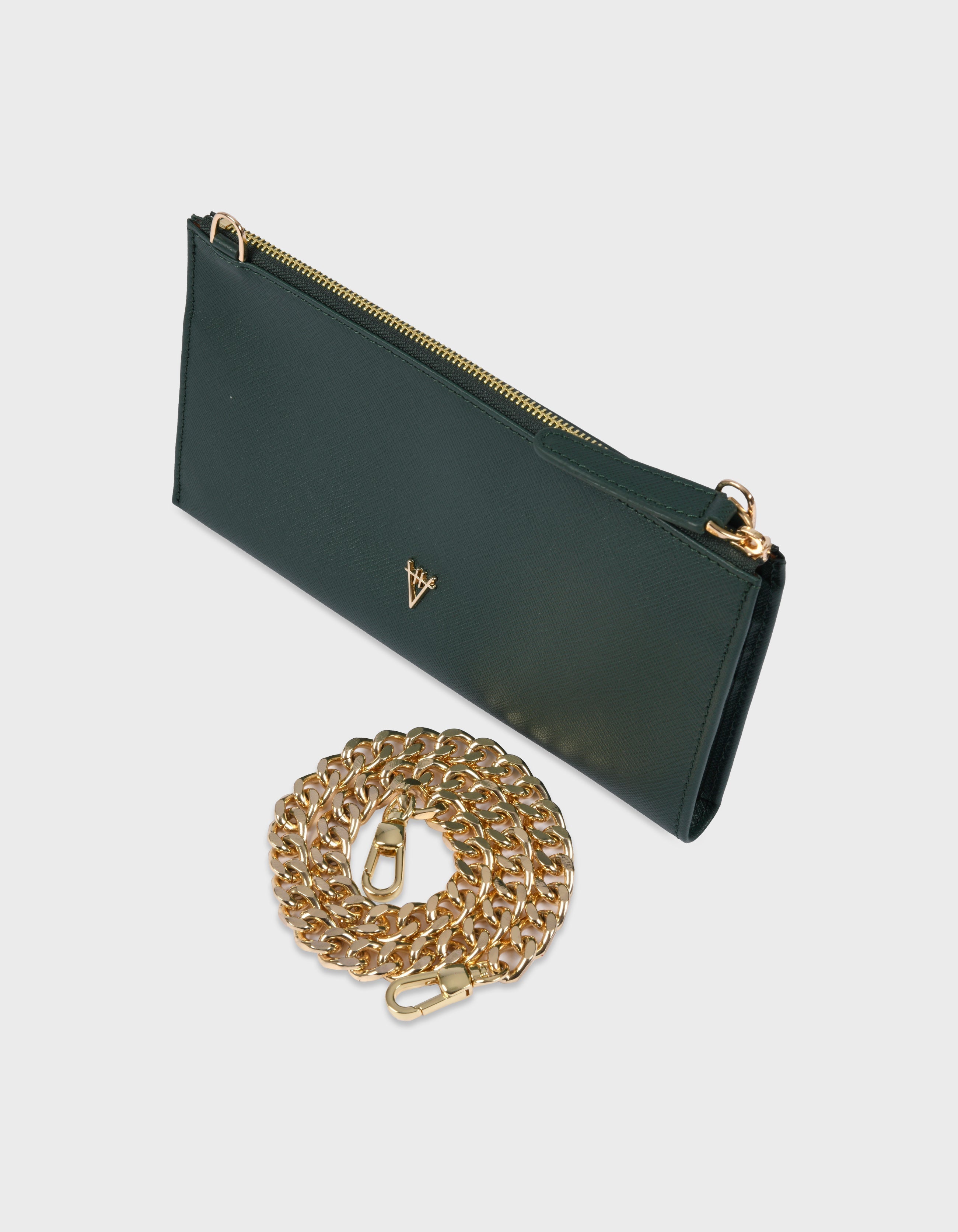 HiVa Atelier | Omnia Chain Bag & Clutch Forest Green | Beautiful and Versatile