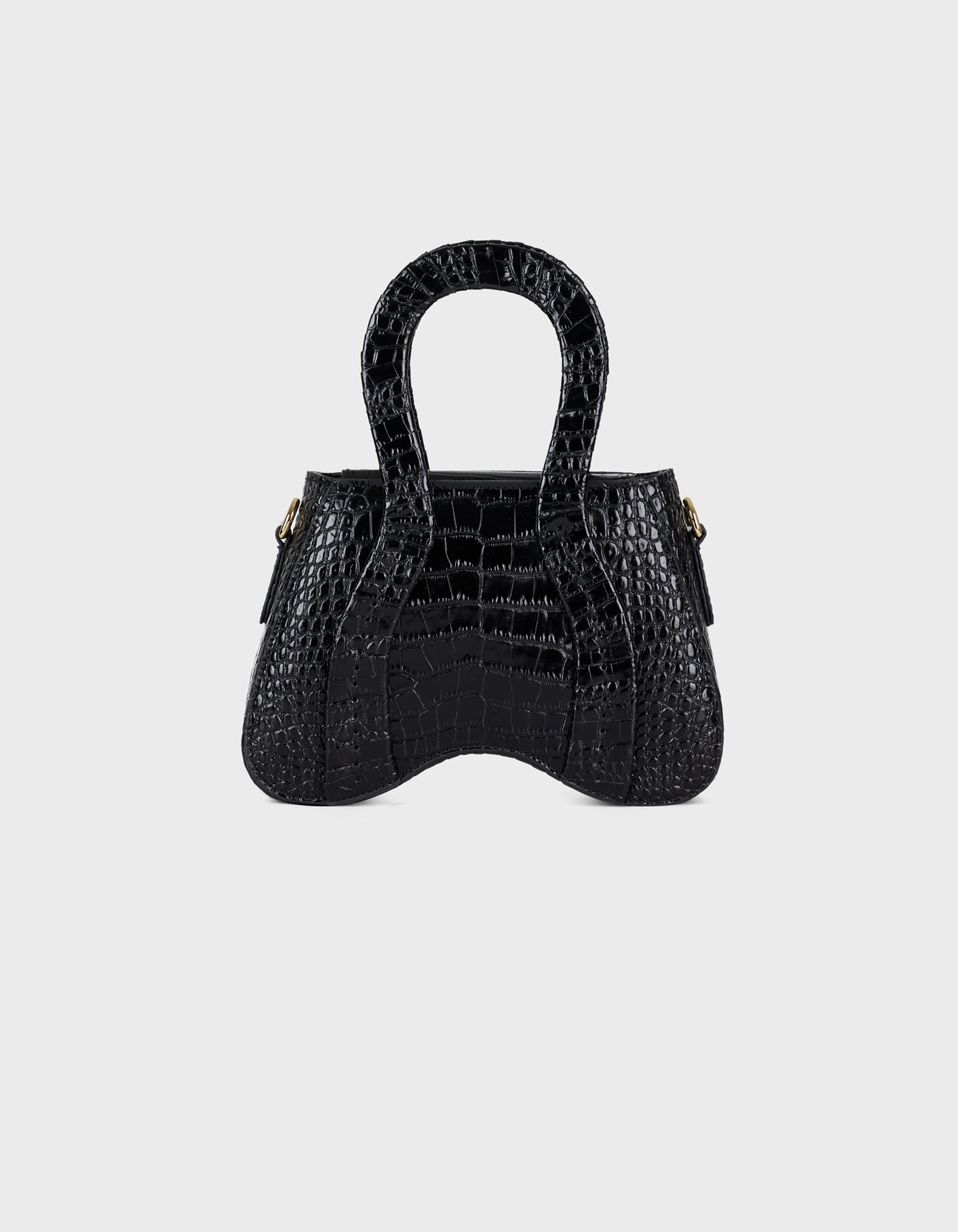 Hiva Atelier | Pera Croco Effect Black | Beautiful and Versatile Leather Accessories