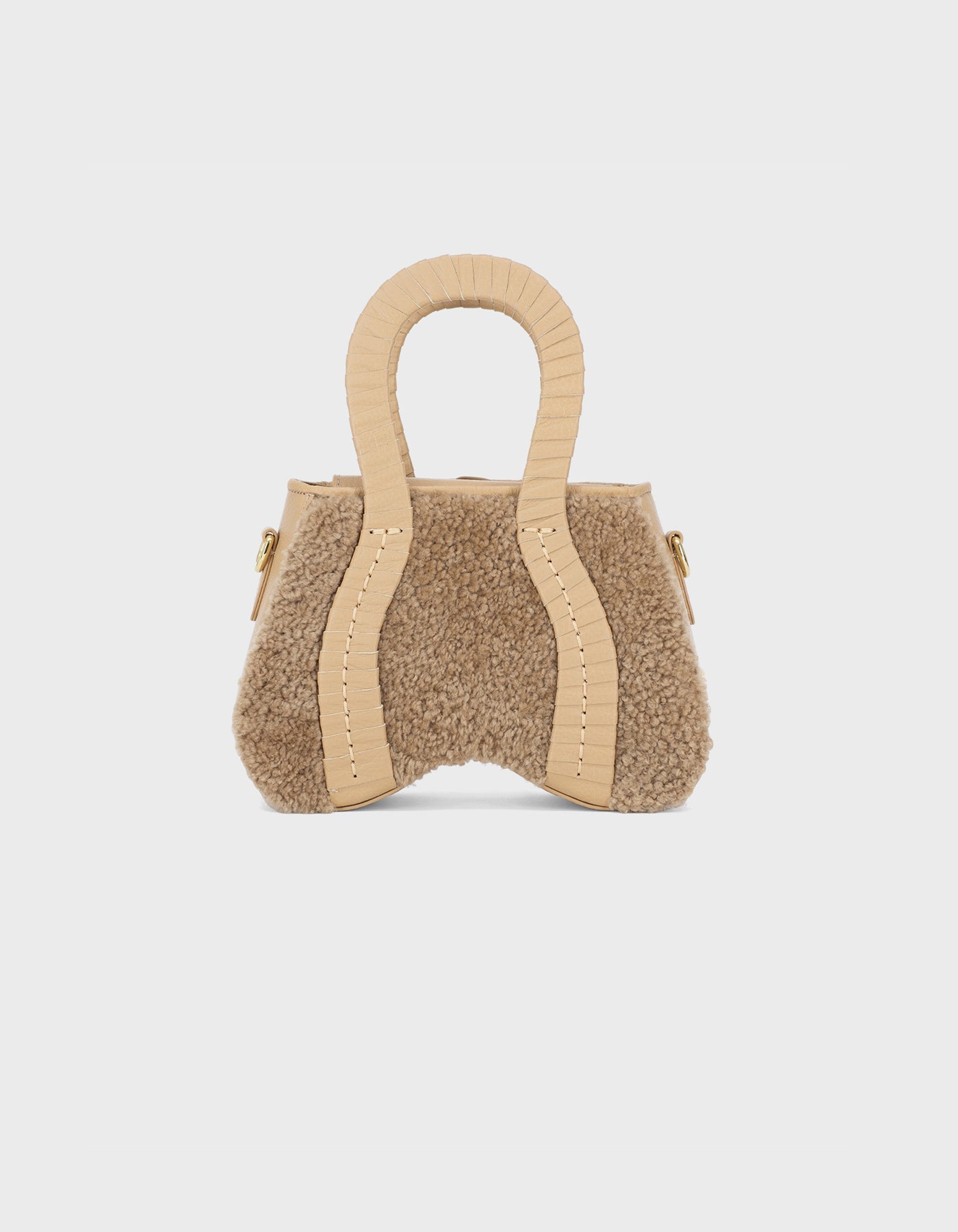 Hiva Atelier | Pera Shearling Biscuit | Beautiful and Versatile Leather Accessories