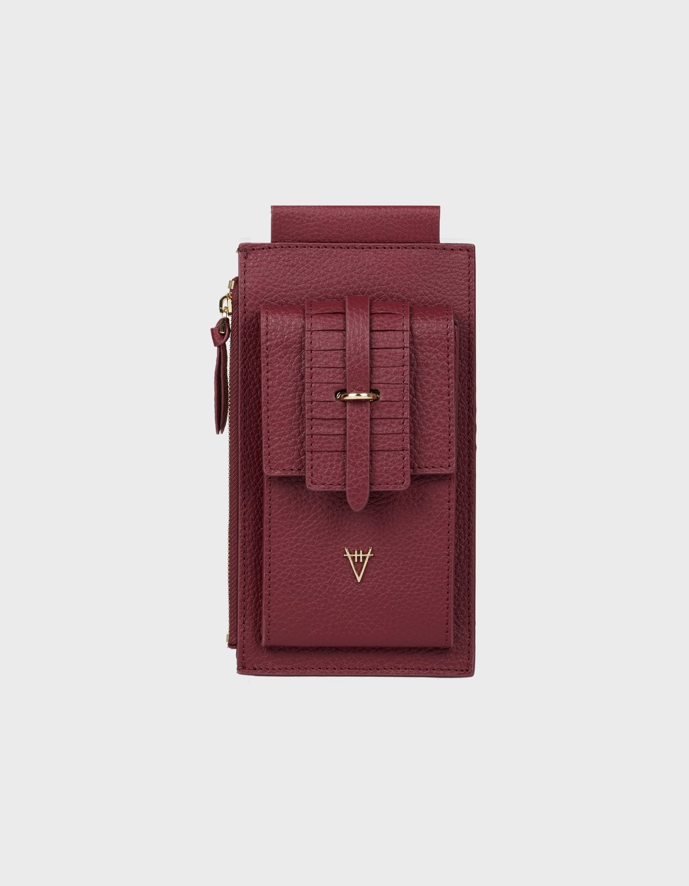 HiVa Atelier | Crossbody Phone Bag Burgundy | Beautiful and Versatile Leather Accessories