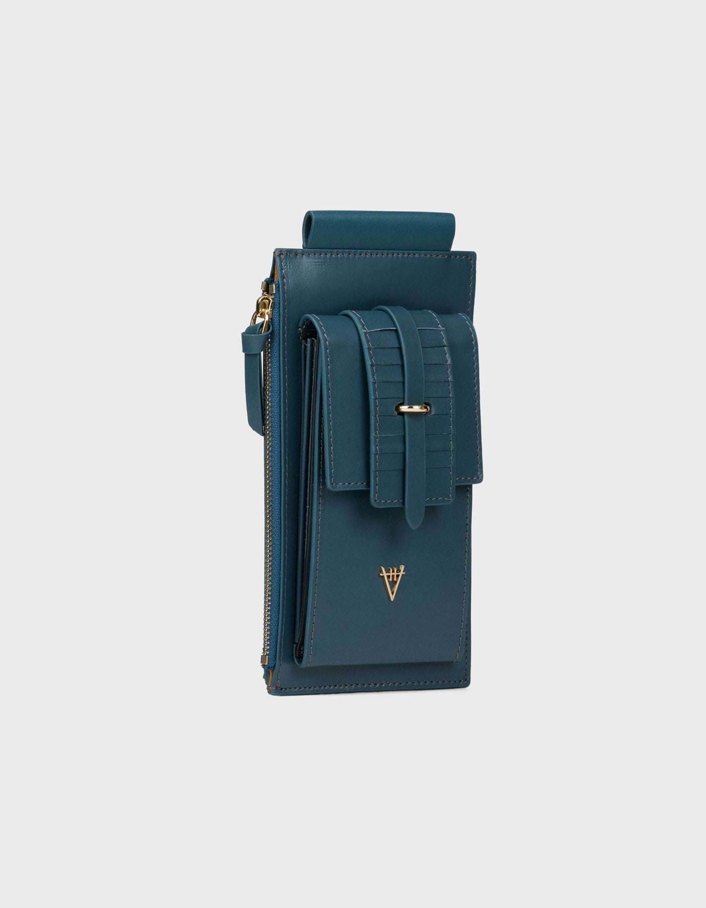 HiVa Atelier | Crossbody Phone Bag Deep Blue | Beautiful and Versatile Leather Accessories