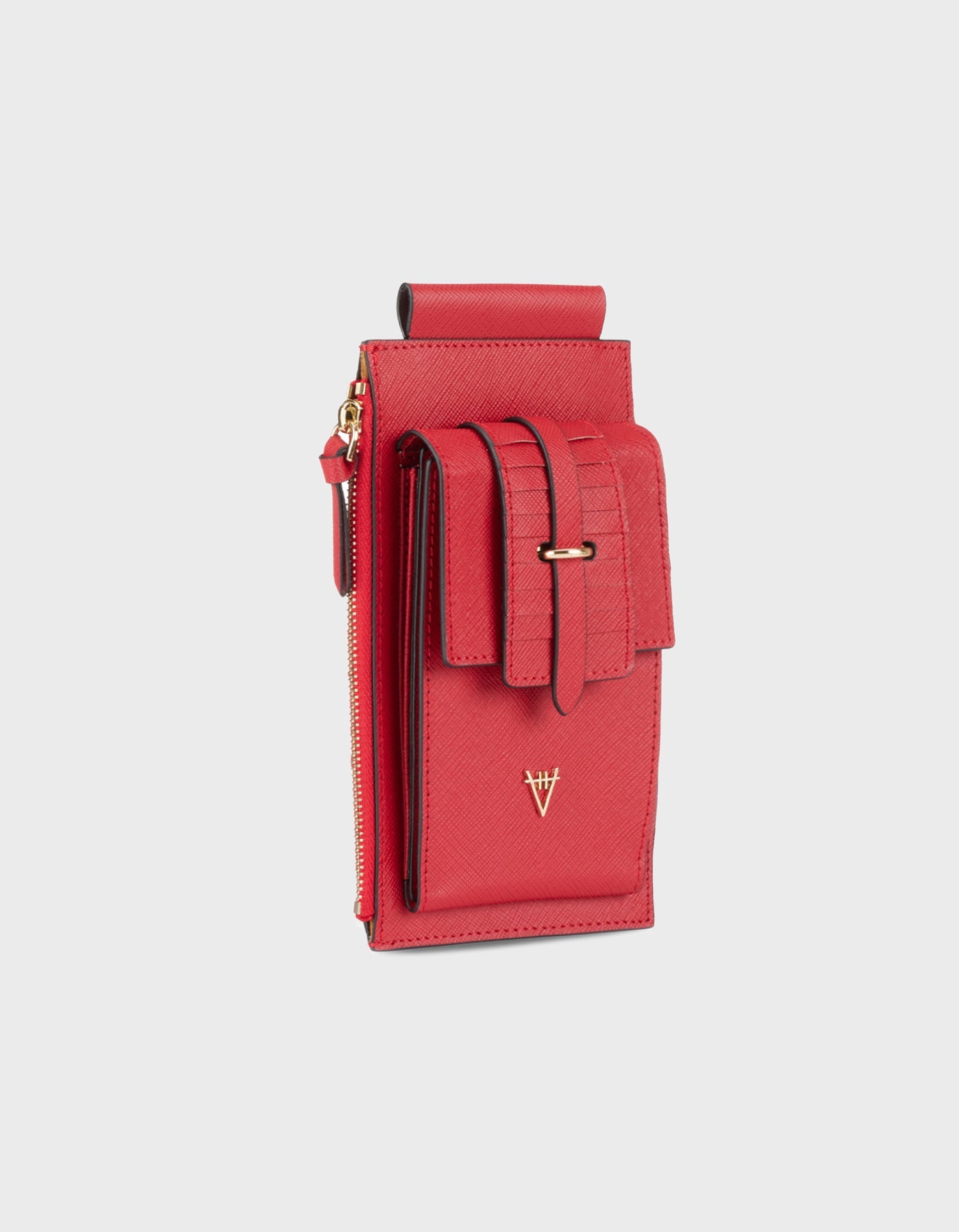 HiVa Atelier | Crossbody Phone Bag Red | Her Tarza Uygun Deri Aksesuarlar