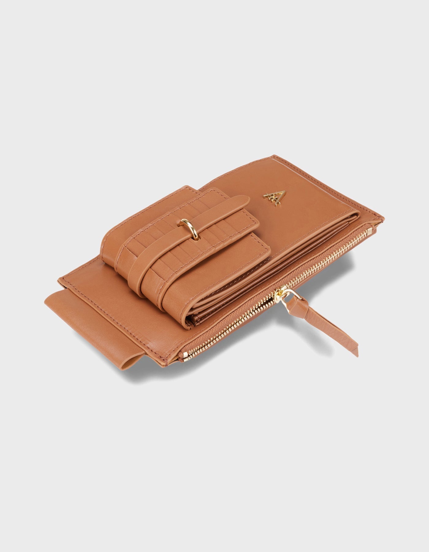 HiVa Atelier | Crossbody Phone Bag Wood | Beautiful and Versatile Leather Accessories