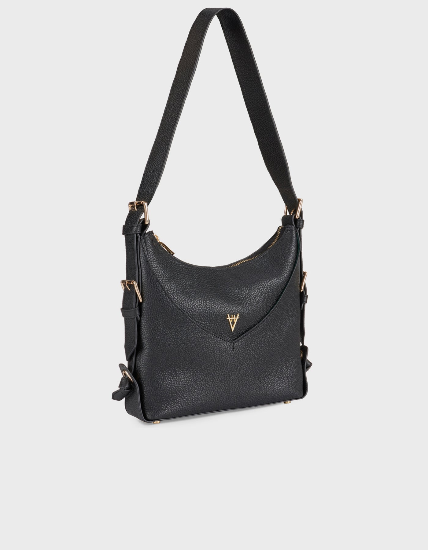 Hiva Atelier | Safari Shoulder Bag Black | Beautiful and Versatile Leather Accessories