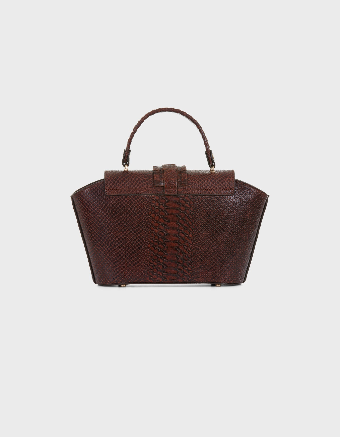 HiVa Atelier | Ventus Shoulder Bag Snake Effect Cognac | Beautiful and Versatile Leather Accessories