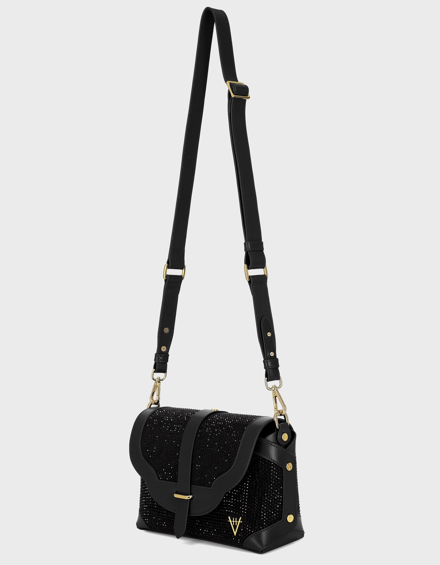 Hiva Atelier | Harmonia Shoulder Bag Black Crystal - Embellished | Beautiful and Versatile
