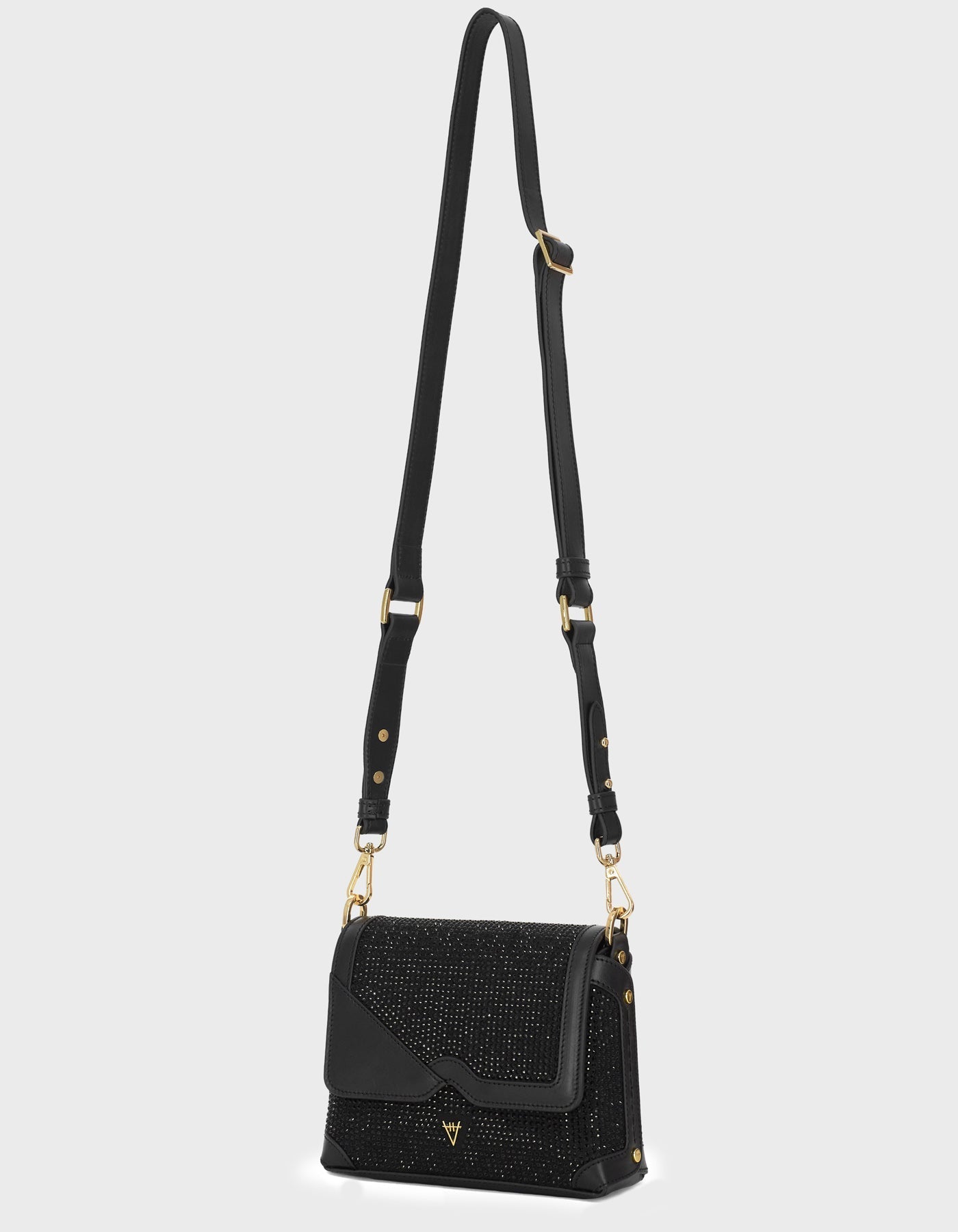 HiVa Atelier | Mini Mare Shoulder Bag Black Crystal - Embellished | Beautiful and Versatile